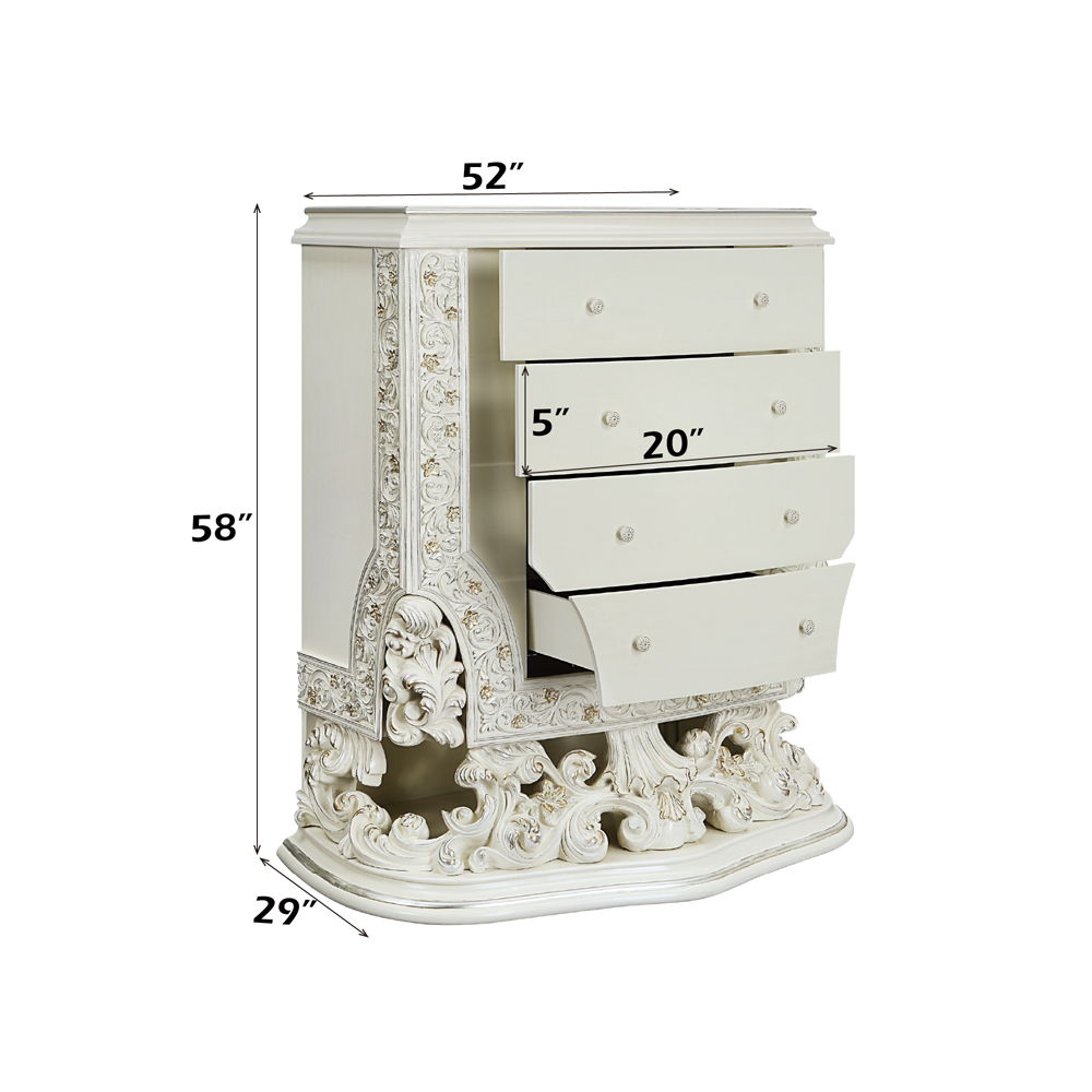 Adara - Chest - Antique White, beige, view 6