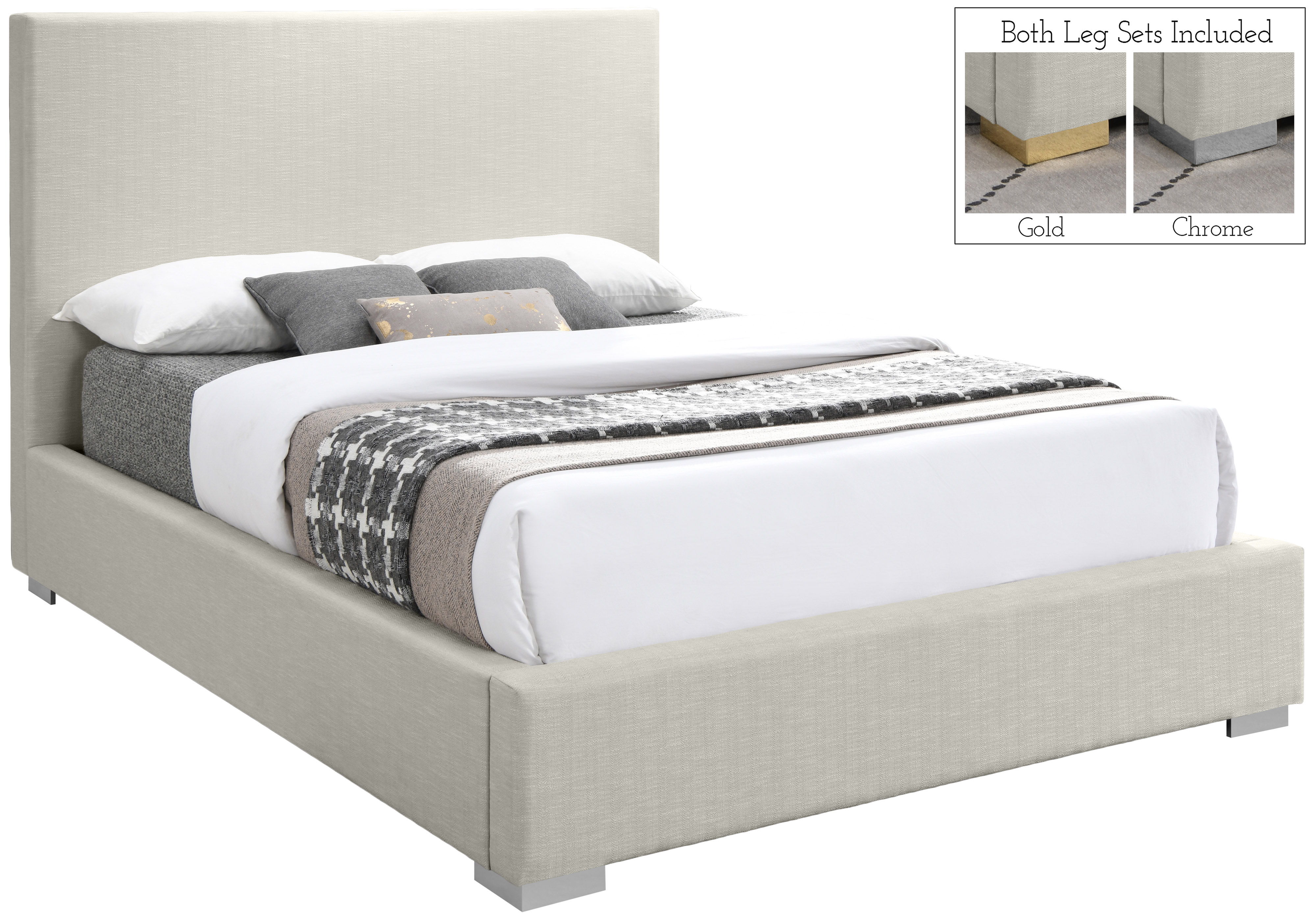 Crosby - Queen Bed - Beige