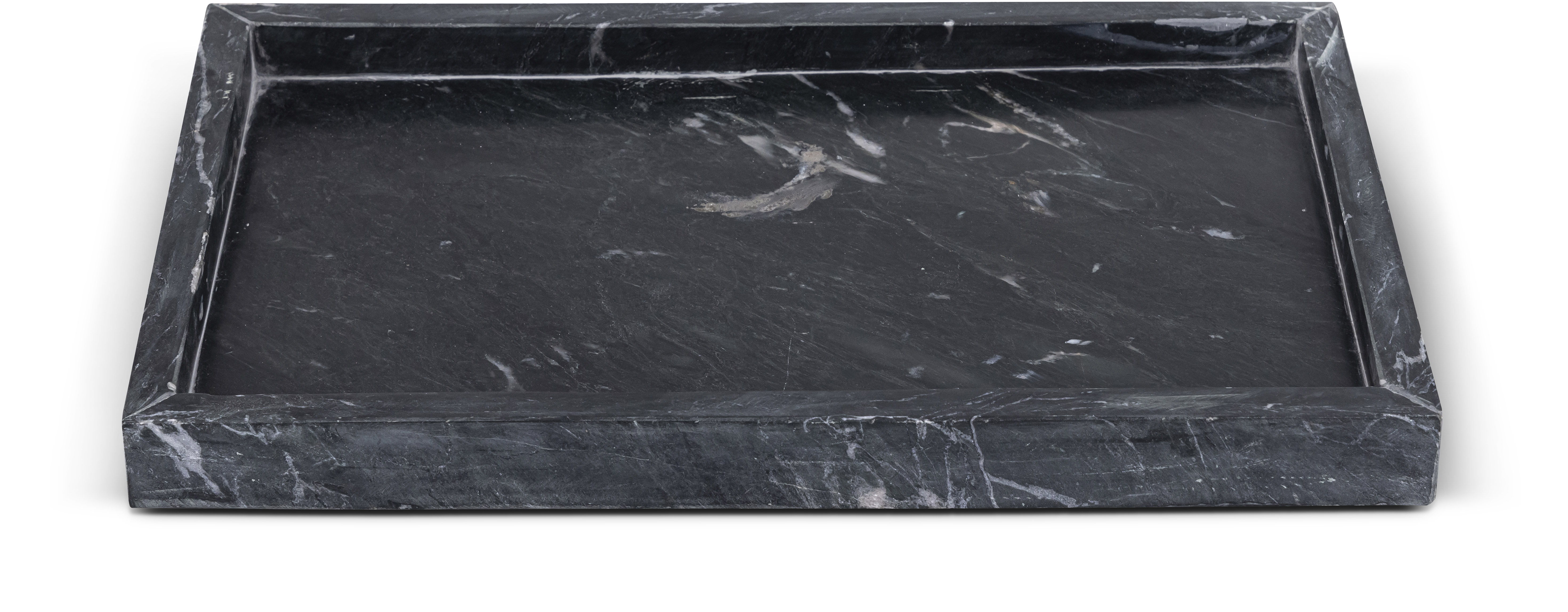 Barletta - Marble Rectangular Tray - Black