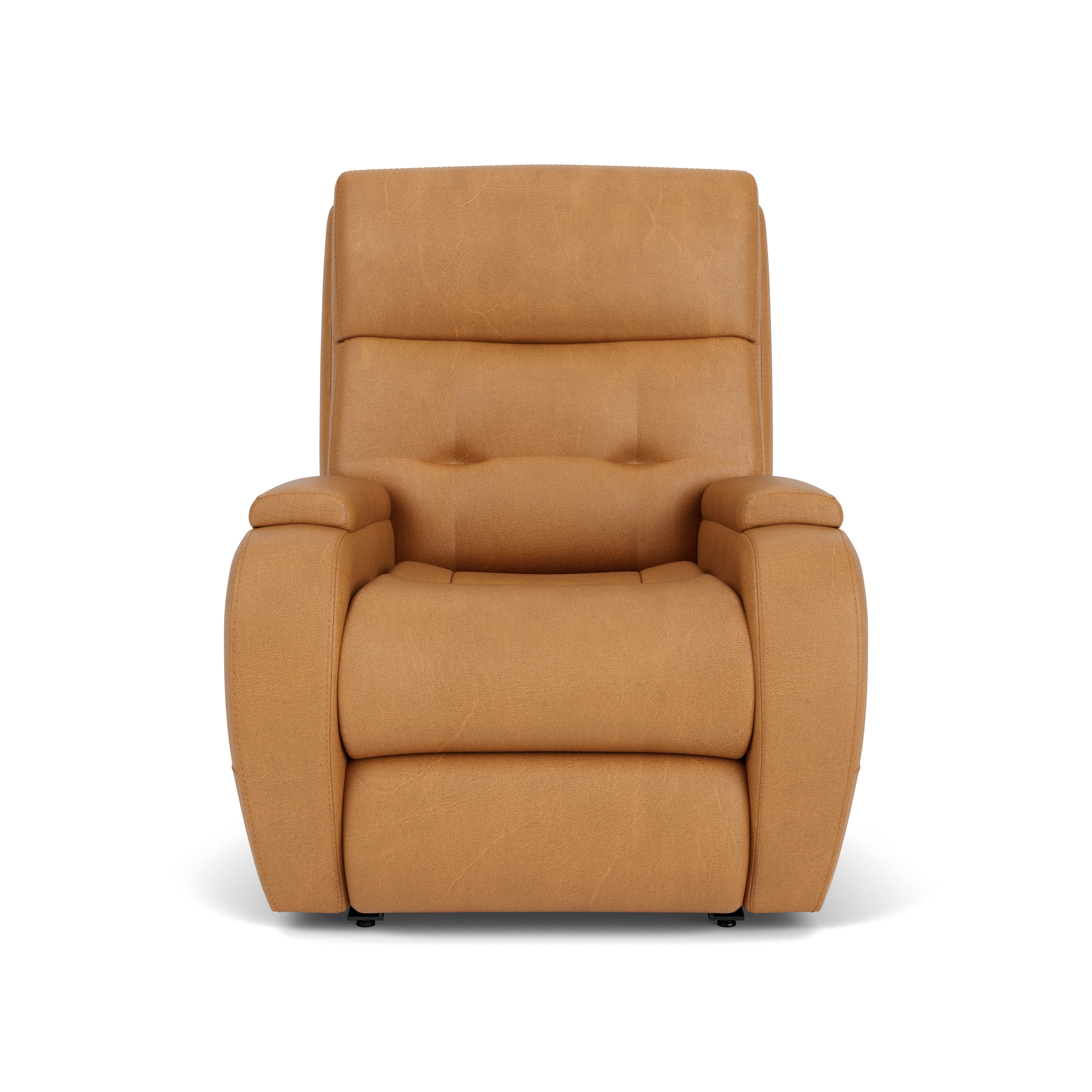 Strait - Leather Power Recliner With Power Headrest, black, view 4