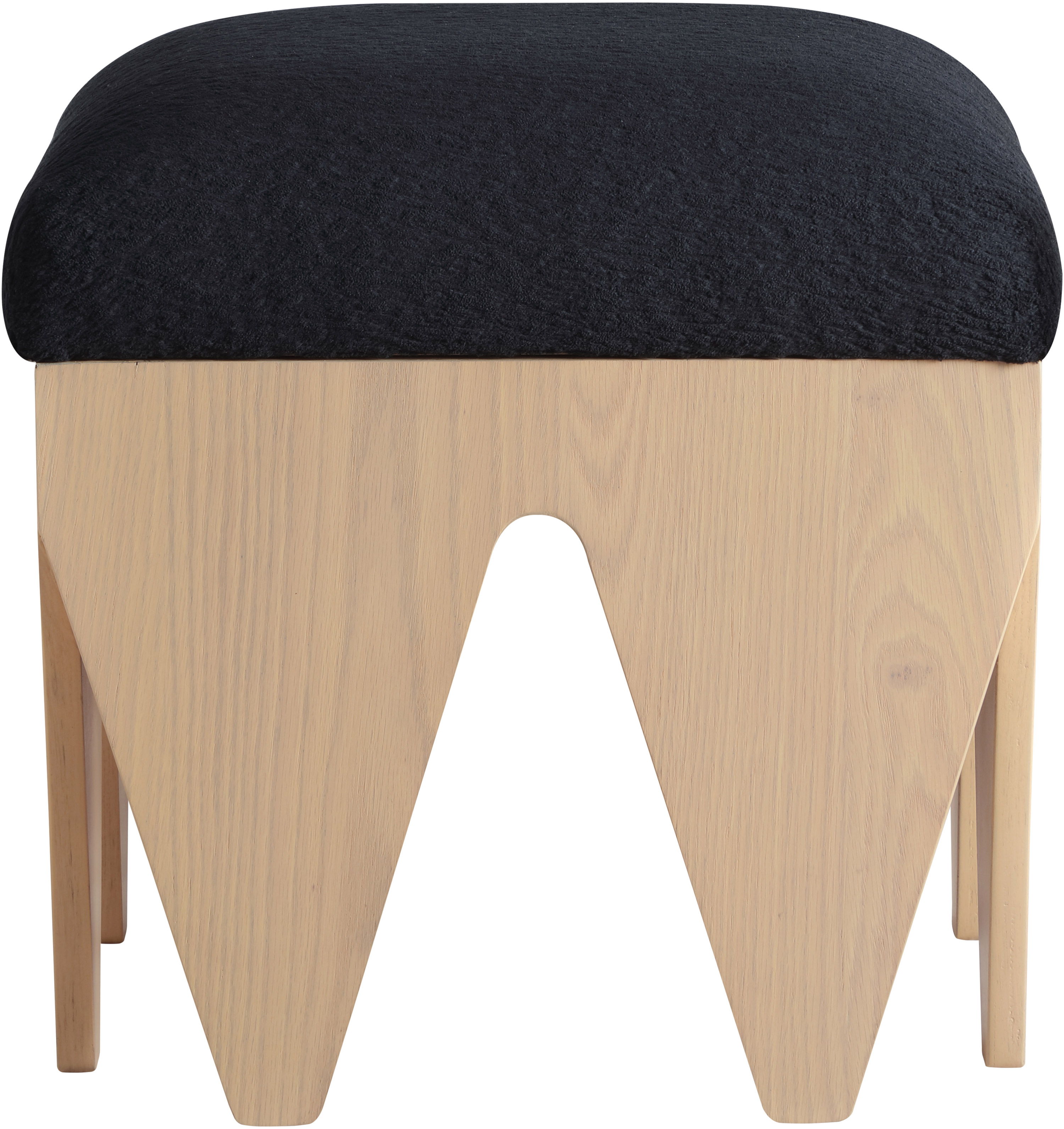 Altair - Fabric Bench - Black