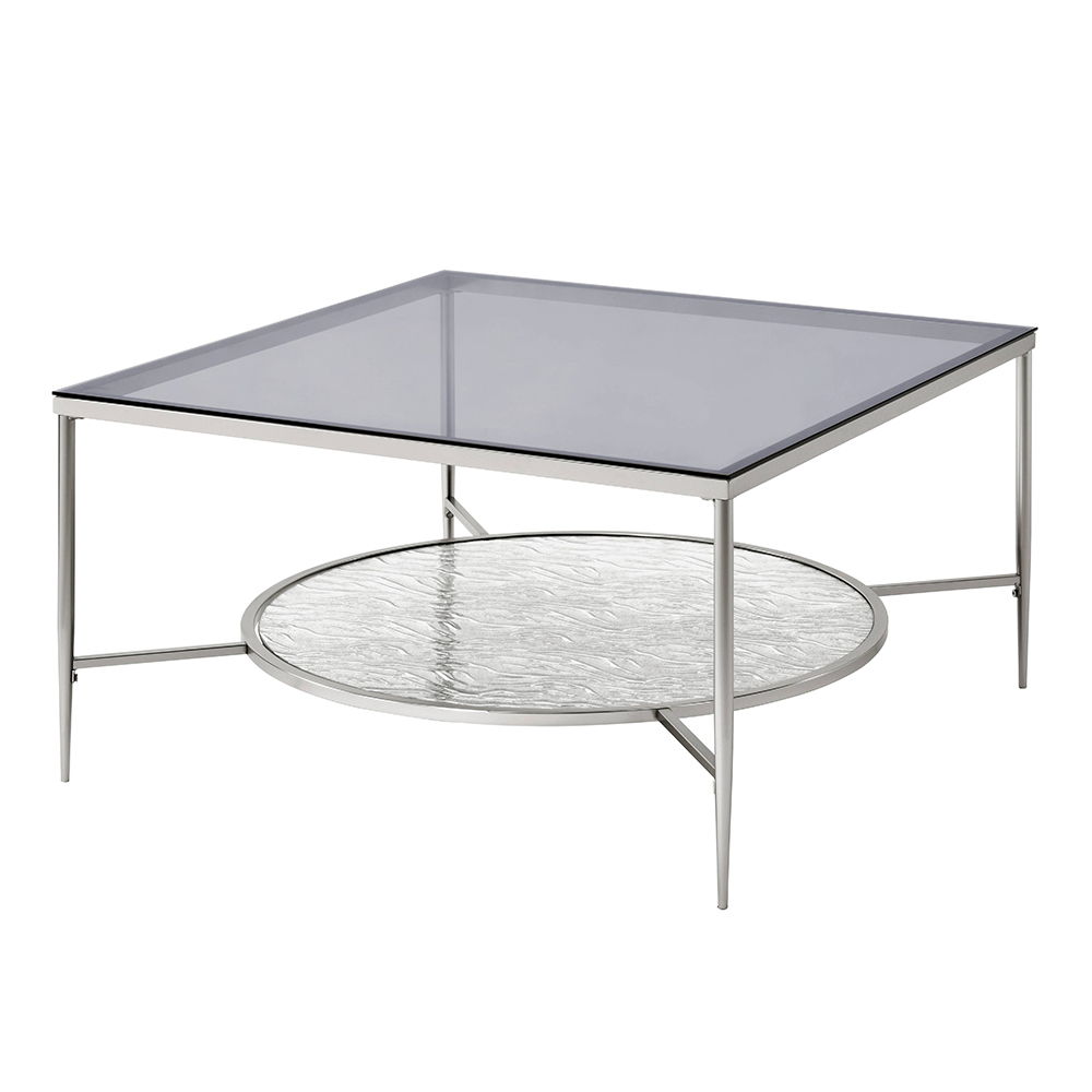 Adelrik - Coffee Table - Glass & Chrome, silver, view 2