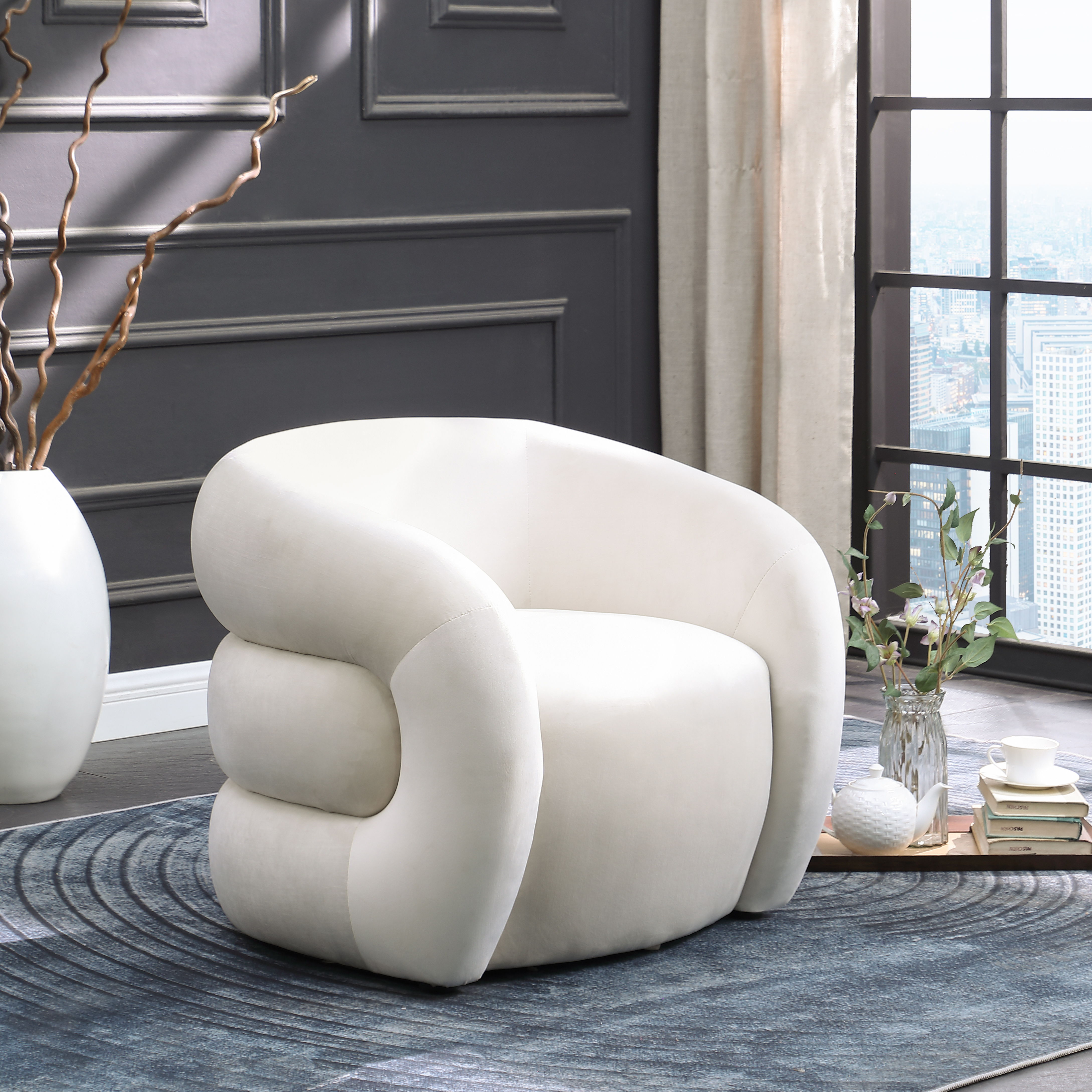 Roxbury - Accent Chair - Cream