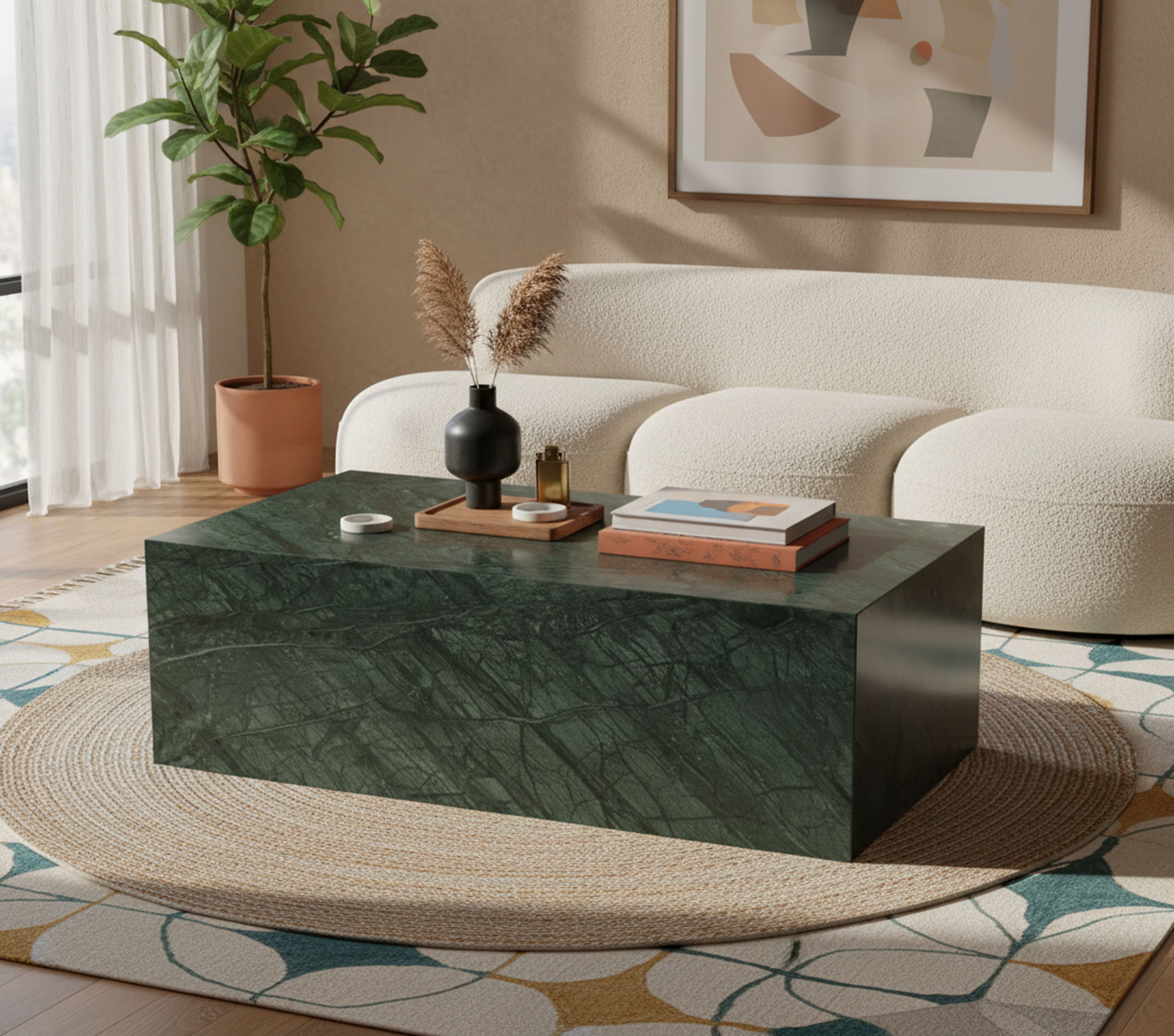 Bolzano - Marble Coffee Table - Green