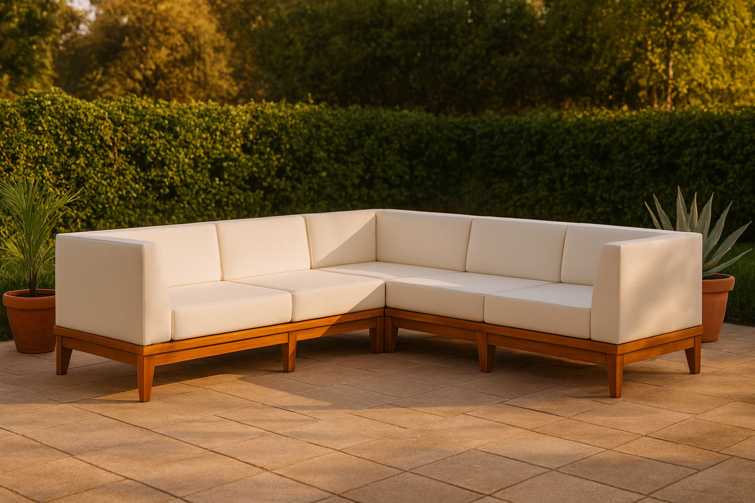 Rio - 5 Piece Modular Sectional - Off White