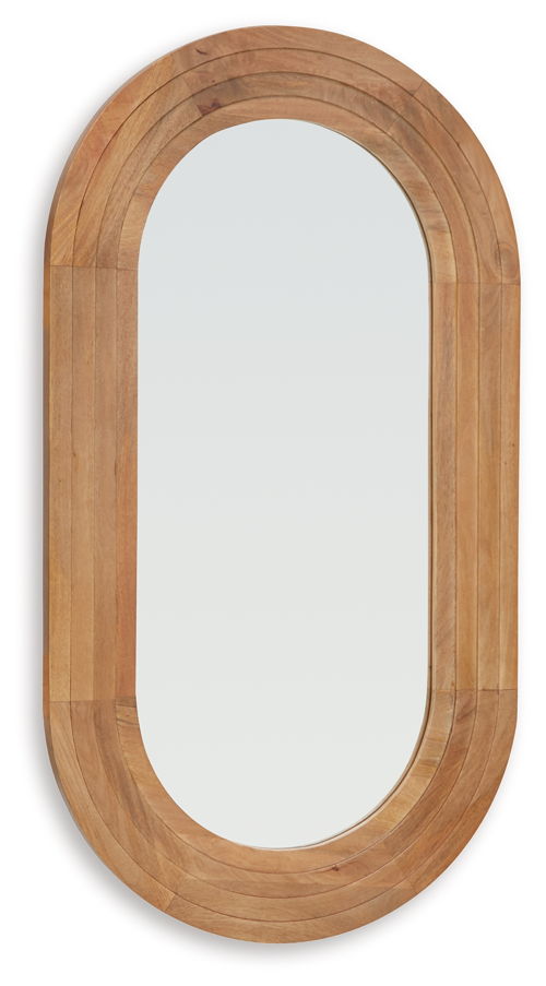 Daverly - Accent Mirror - Brown, light brown