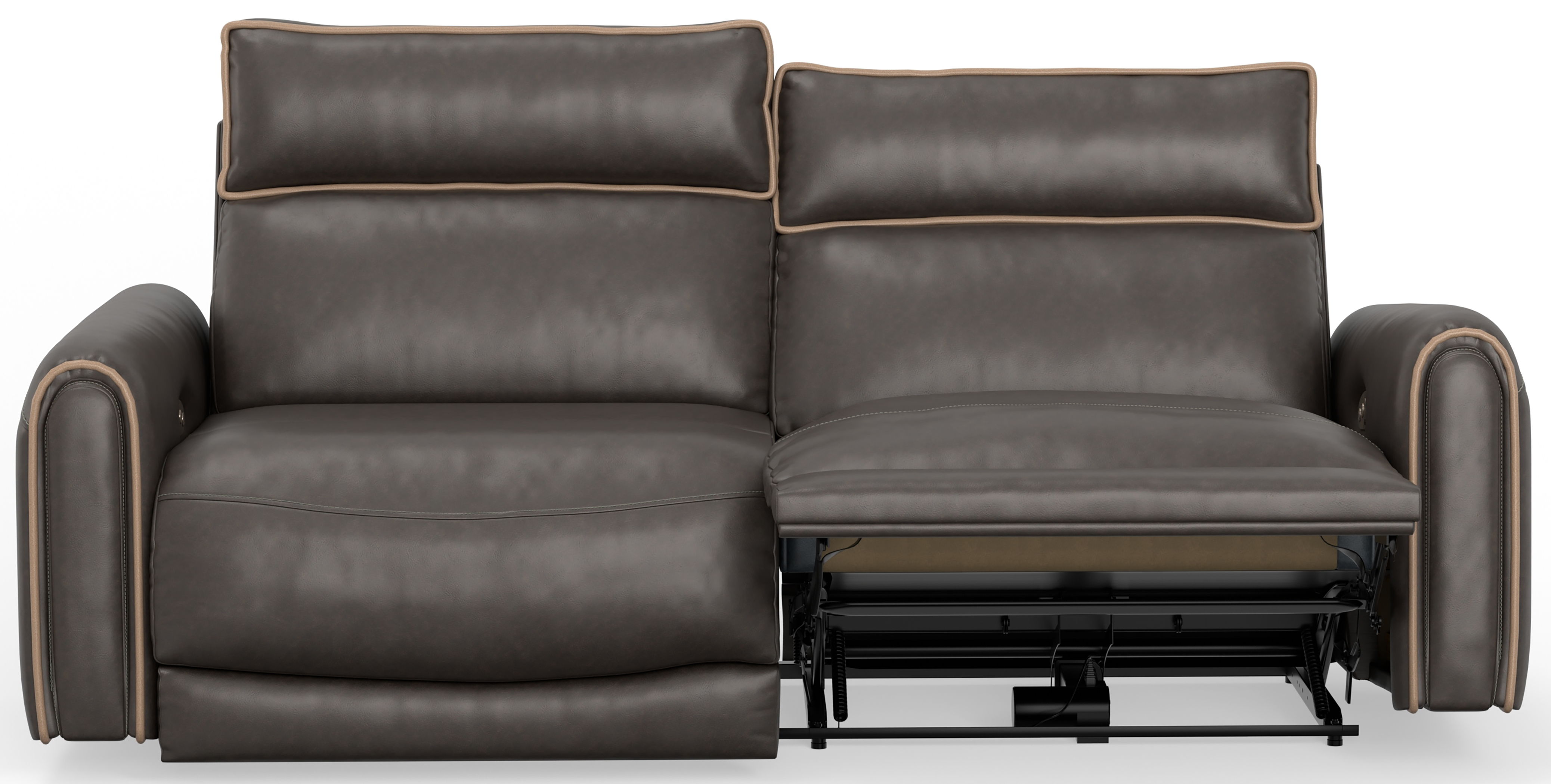 Nico - Power Reclining Sofa With Power Adjustable Headrest - Walnut