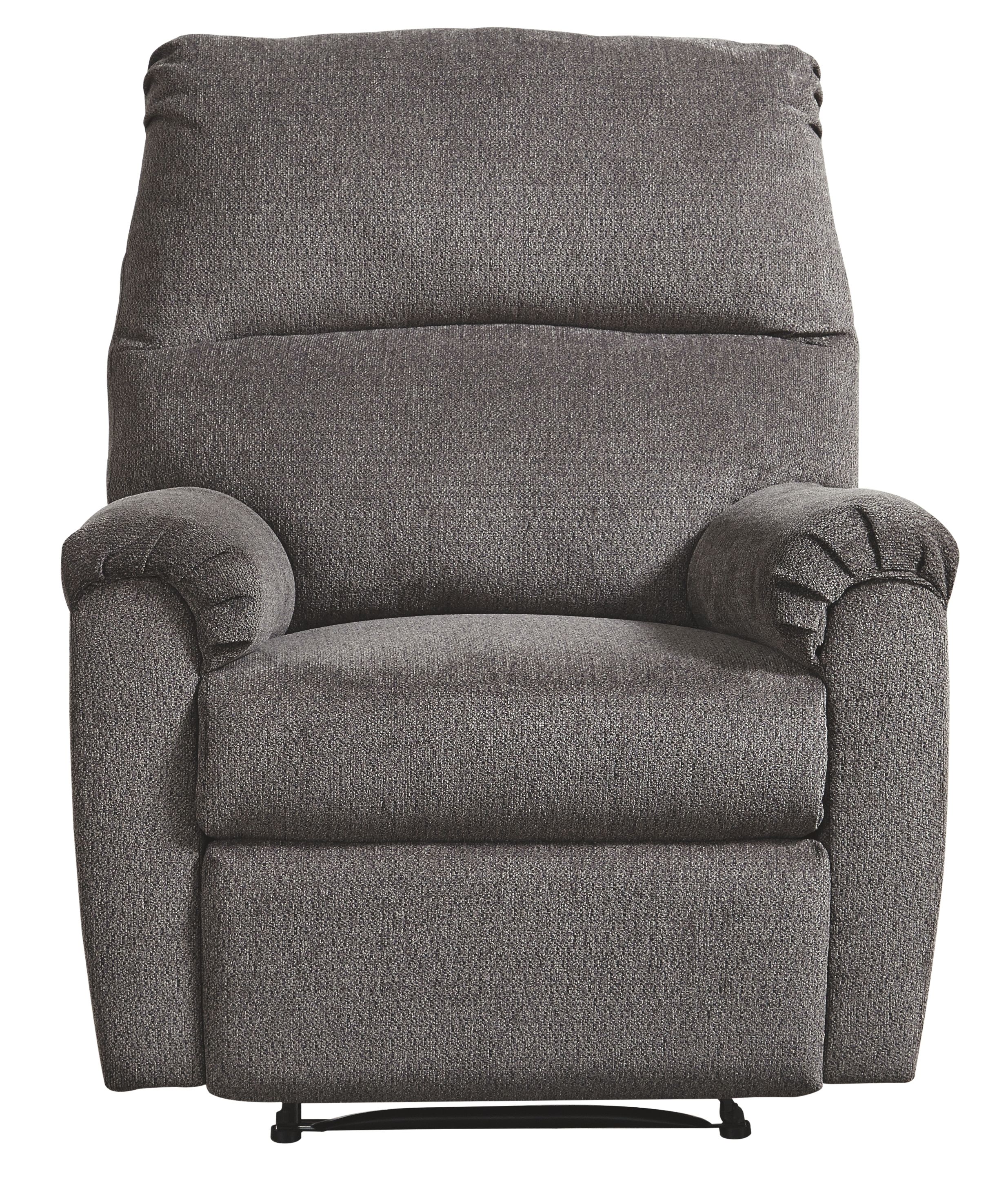 Ashley Furniture Nerviano - Zero Wall Recliner - Gray - Image 5
