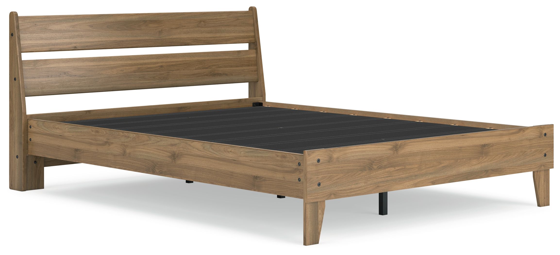 Deanlow - Queen Platform Panel Bed - Honey