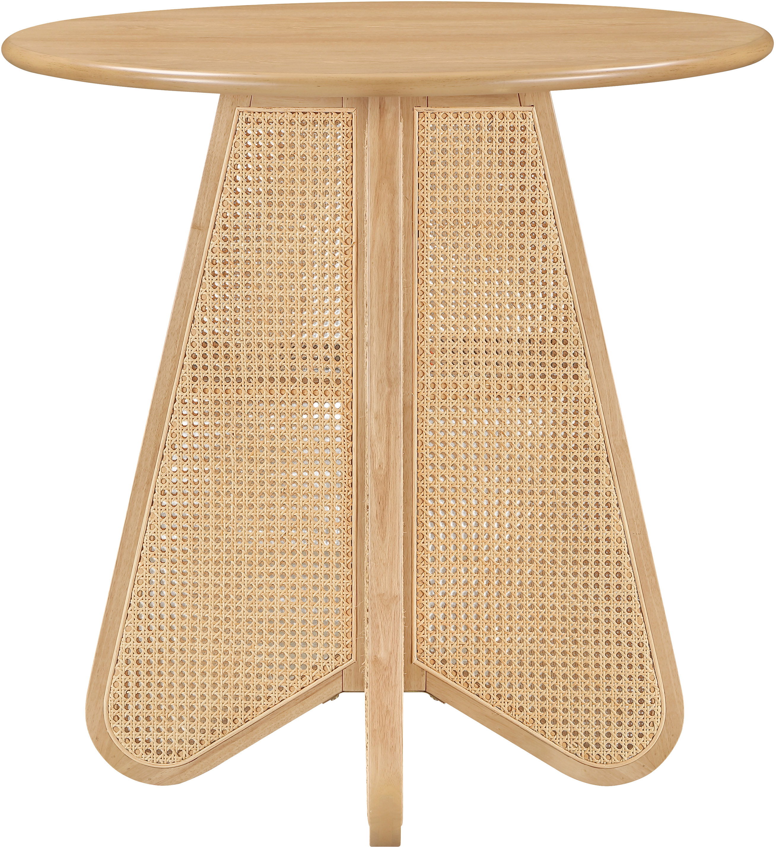 Butterfly - Solid Wood And Natural Cane Counter Height Table - Natural