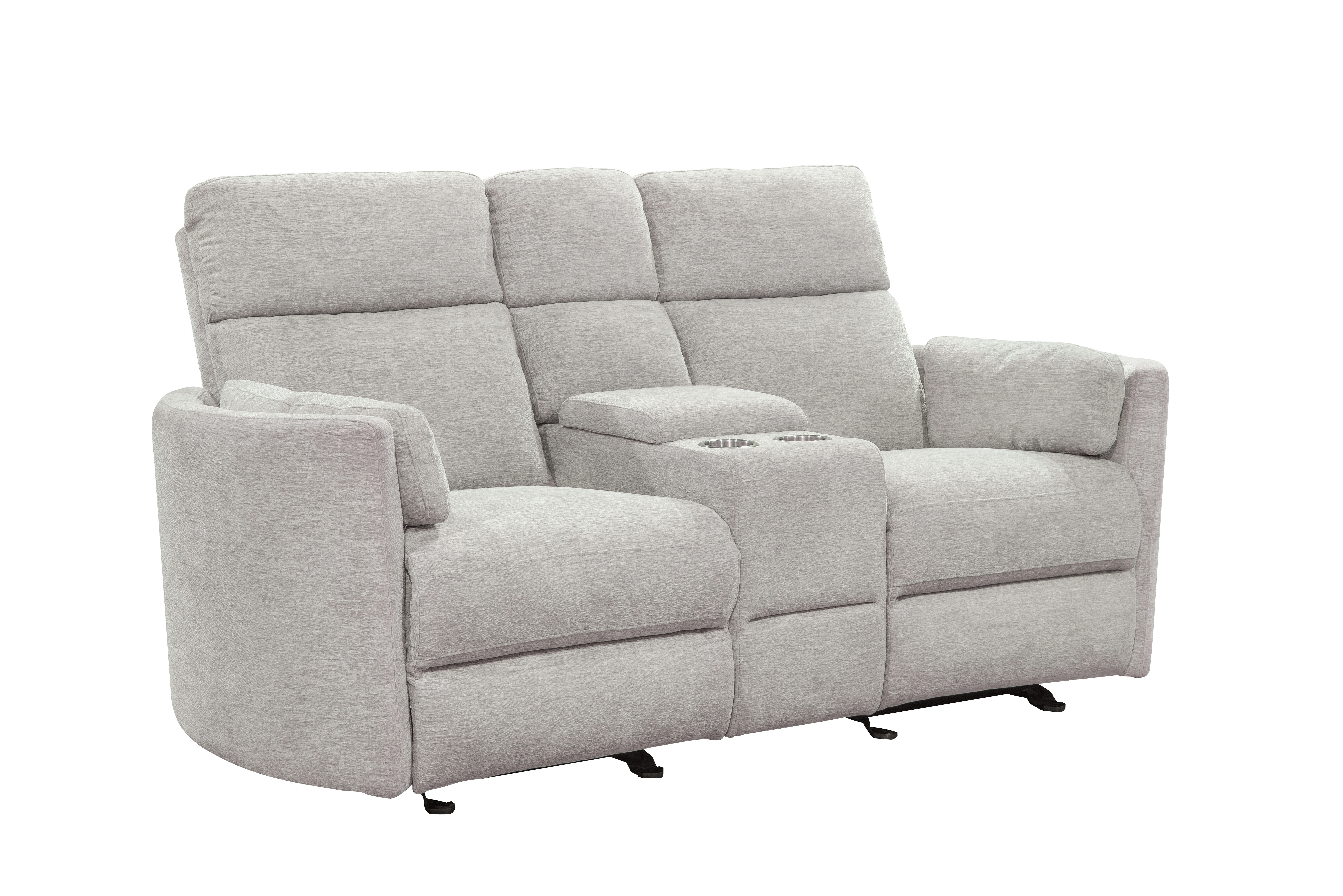 Parker House Radius - Power Glider Reclining Console Loveseat - Mineral