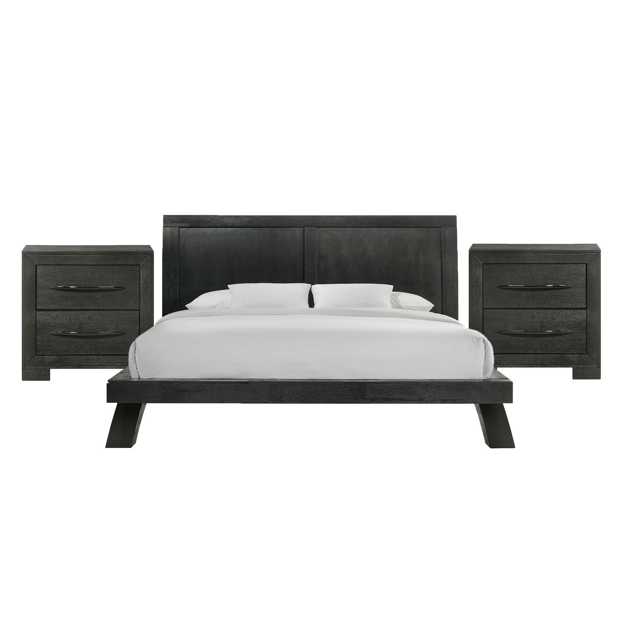 Allan - King 3 Piece Bedroom Set - Black