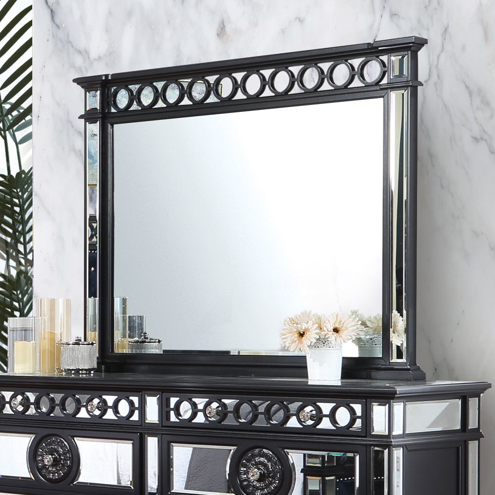 Varian II - Mirror - Mirrored, Black & Sliver, black