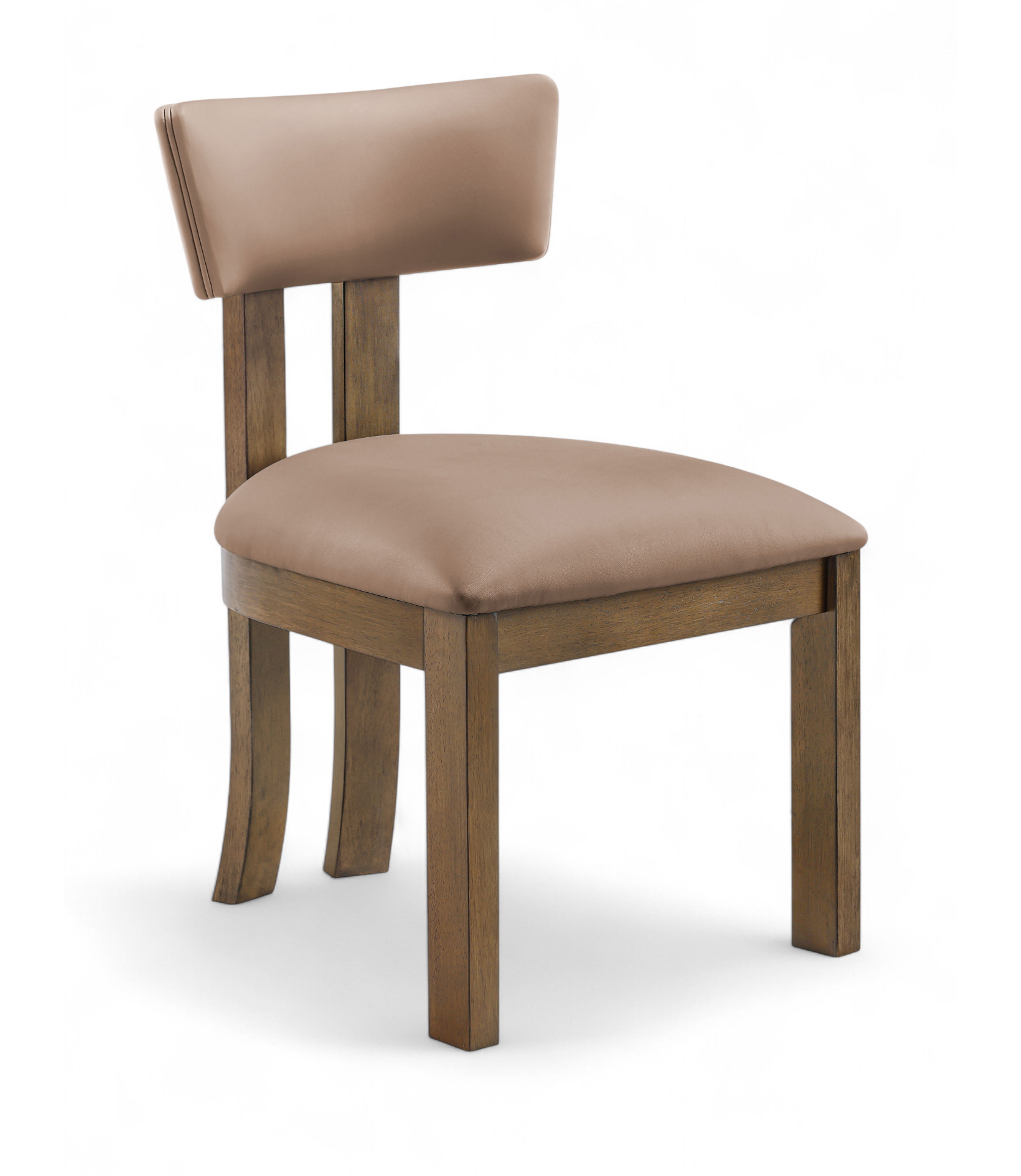 Lavrin - Vegan Leather Upholstered Dining Side Chair (Set of 2) - Tan