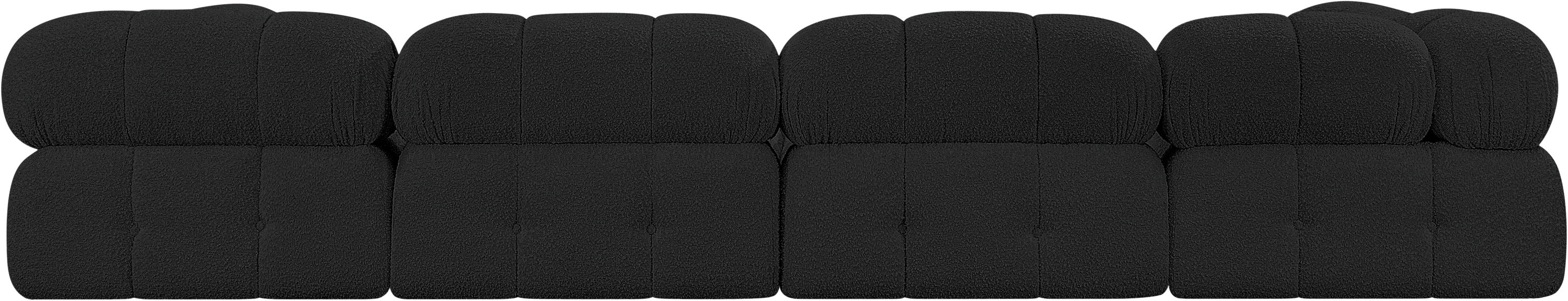 Ames - 6 Piece Fabric Modular Sectional - Black