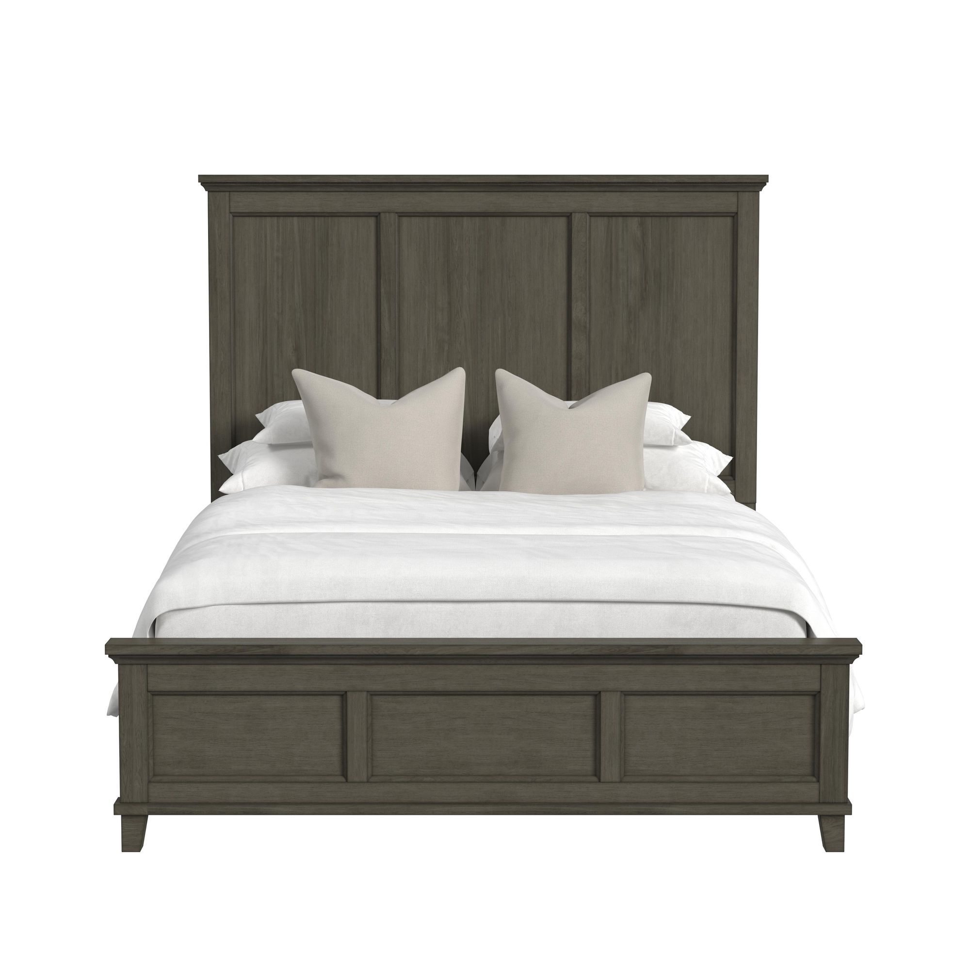 Canterbury - Queen Panel Bed - Gray