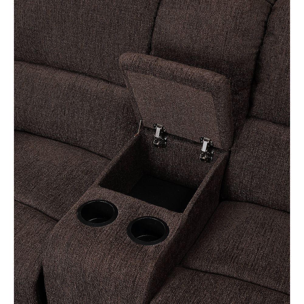 Madden - Motion Sofa - Brown Chenille, dark brown, view 6