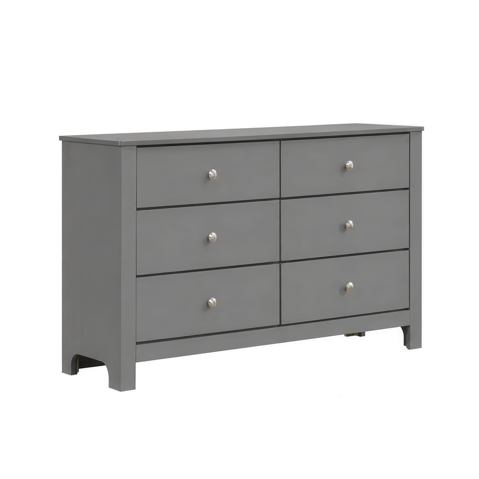 Sami - Youth 6-Drawer Dresser - Gray