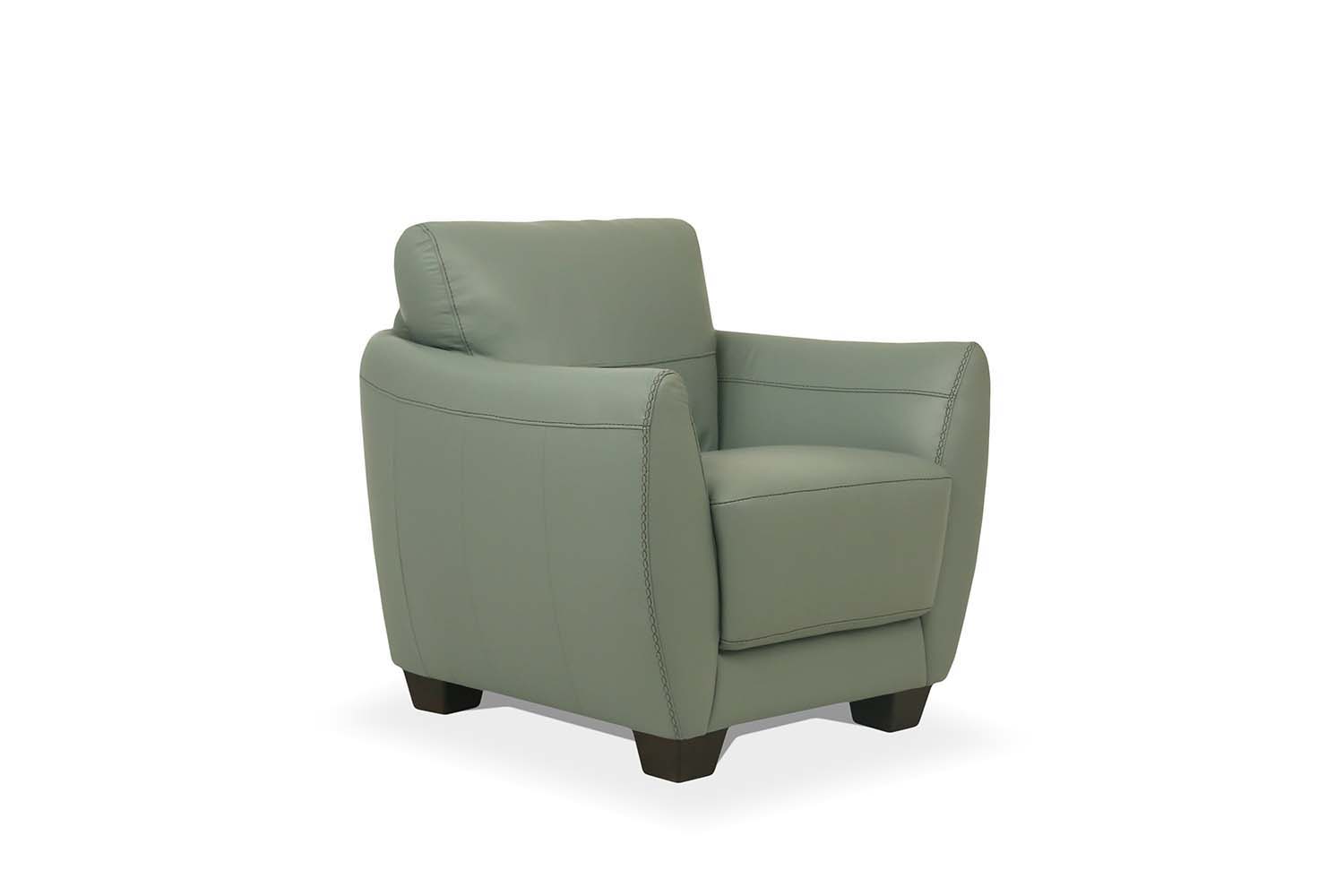 Valeria - Chair - Watery Leather, dark gray