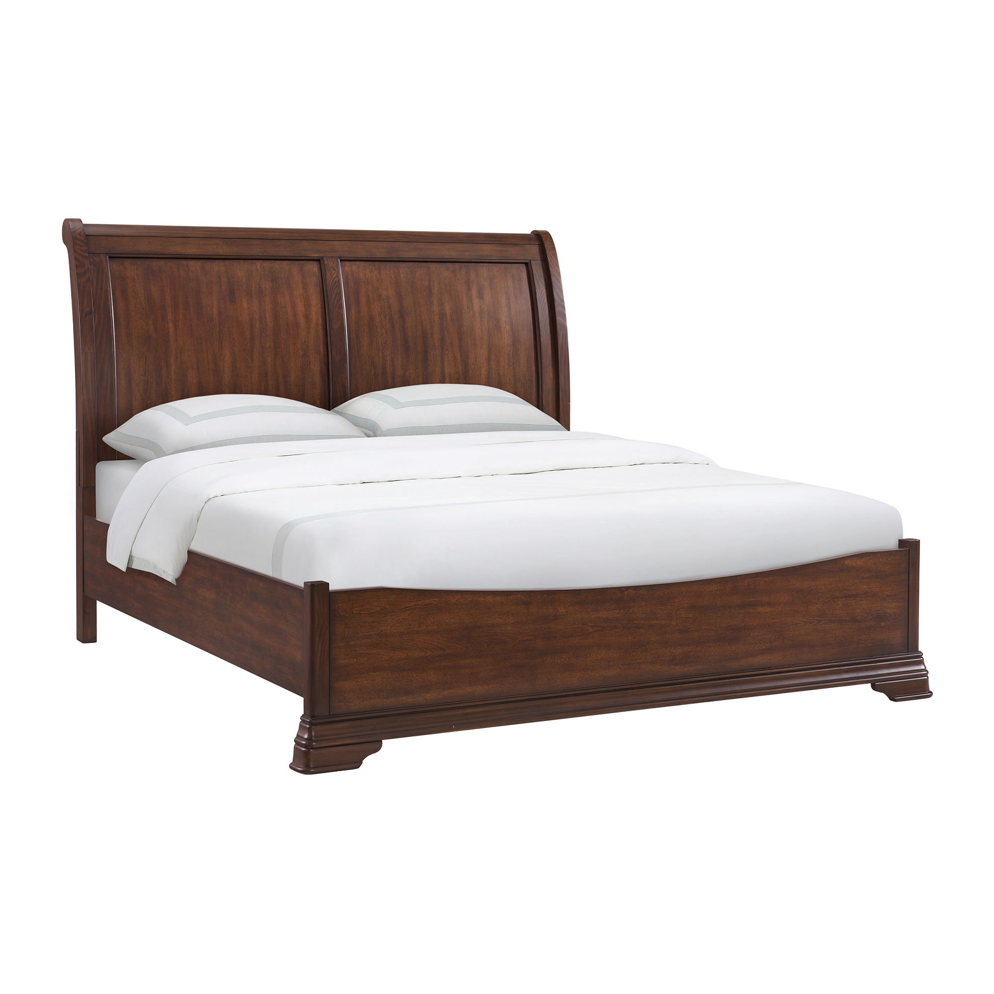Phillipe - King 4 Piece Bedroom Set With 2 Nightstands & Dresser - Cherry