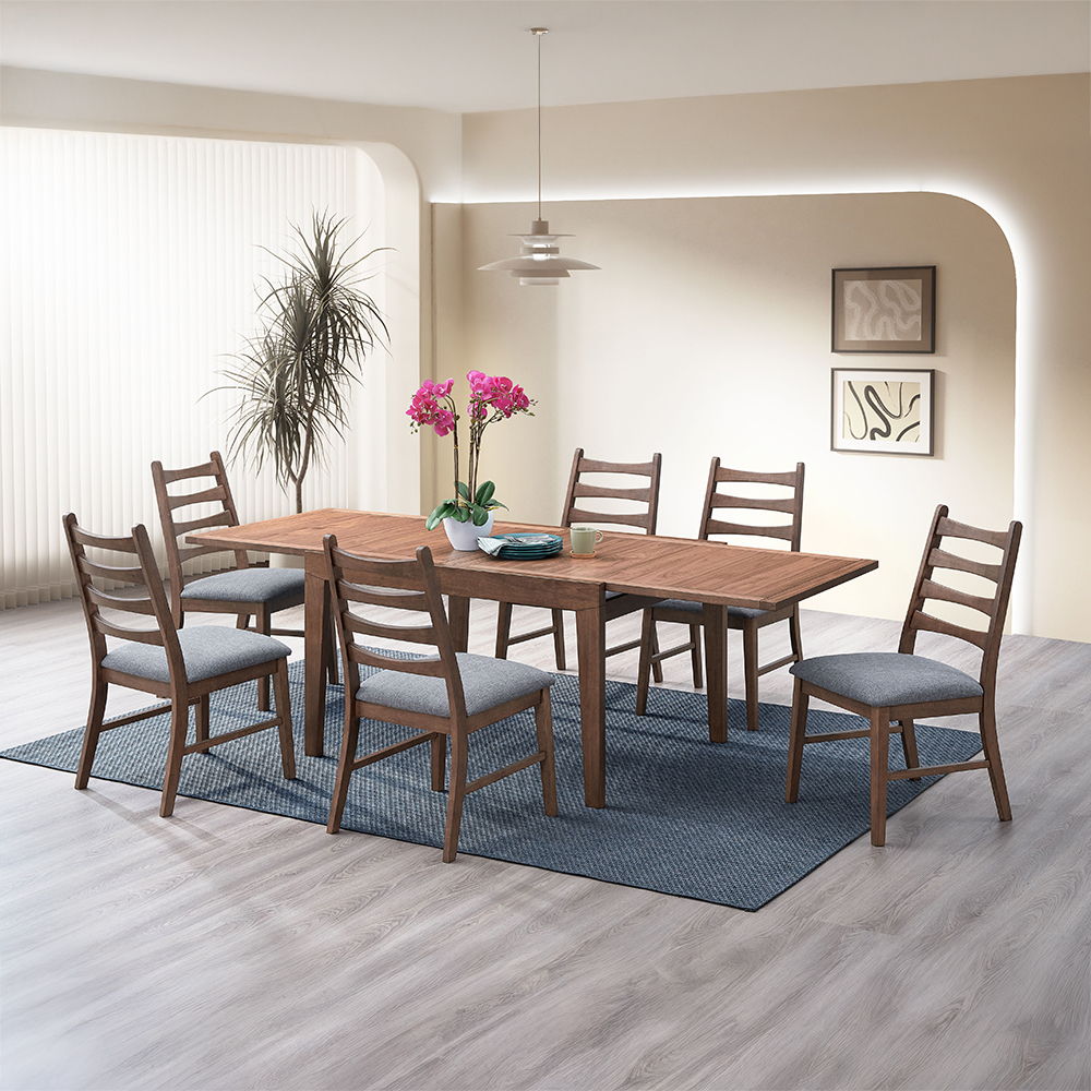 Mayah - Dining Table - Walnut, dark brown, view 6