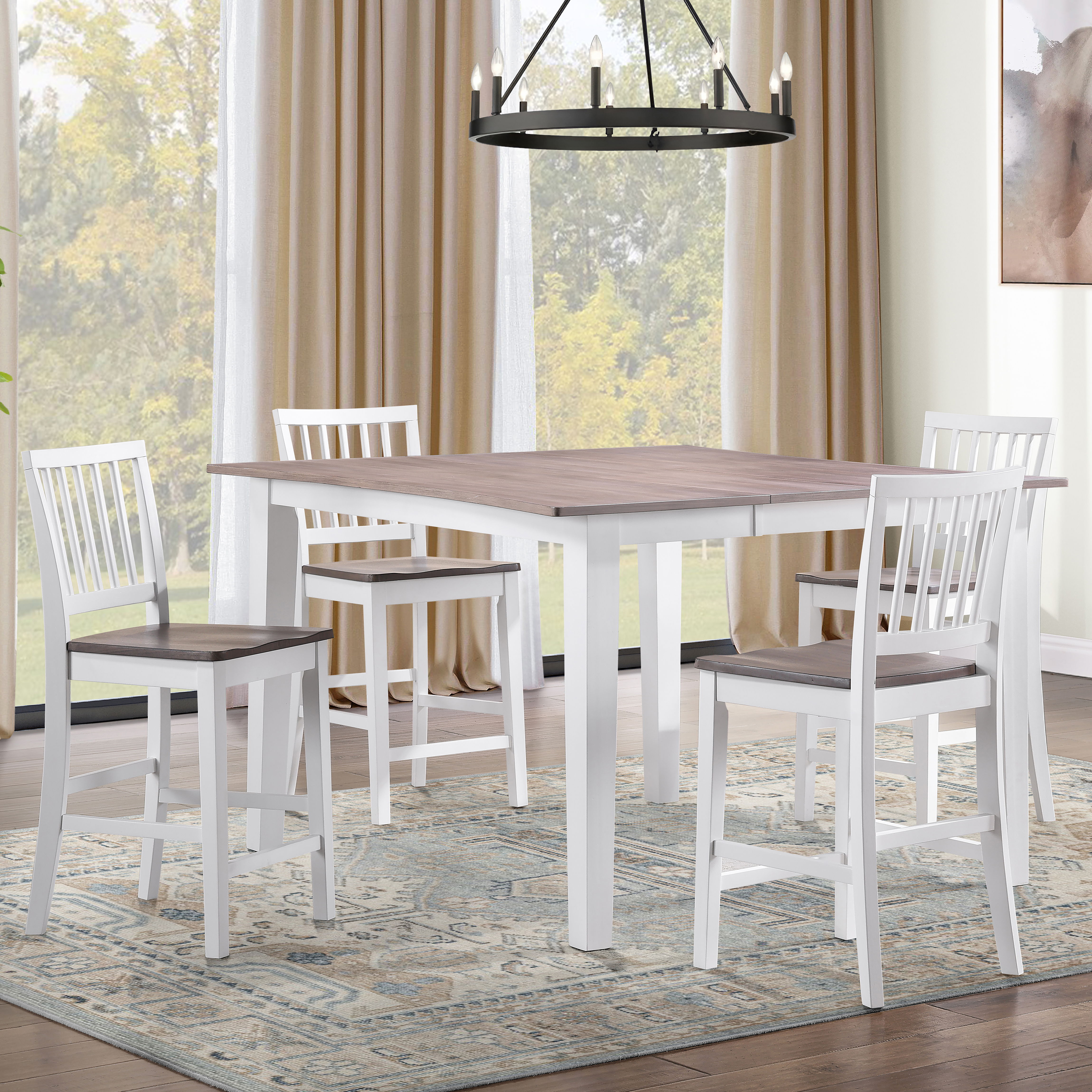 Joplin - 5 Piece Counter Set - White