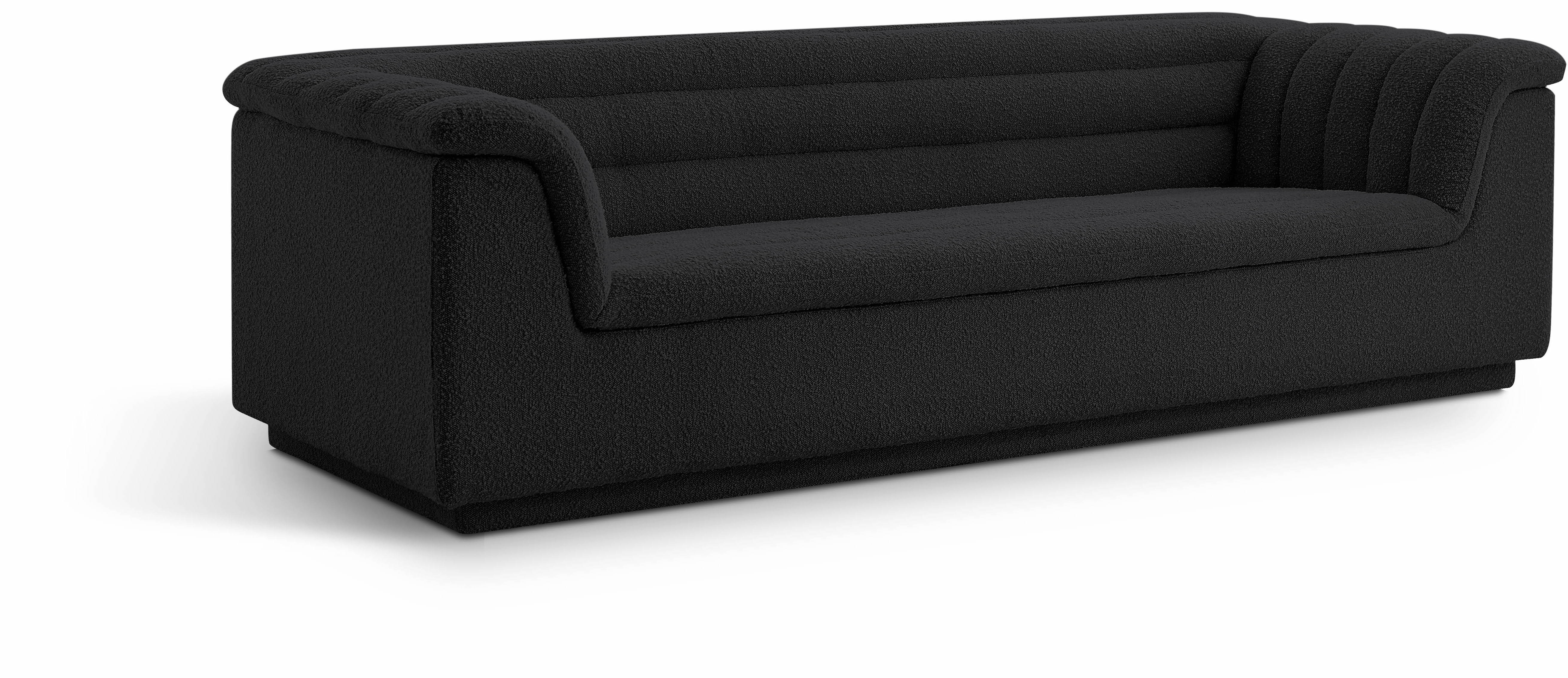 Cascade - Boucle Sofa - Black