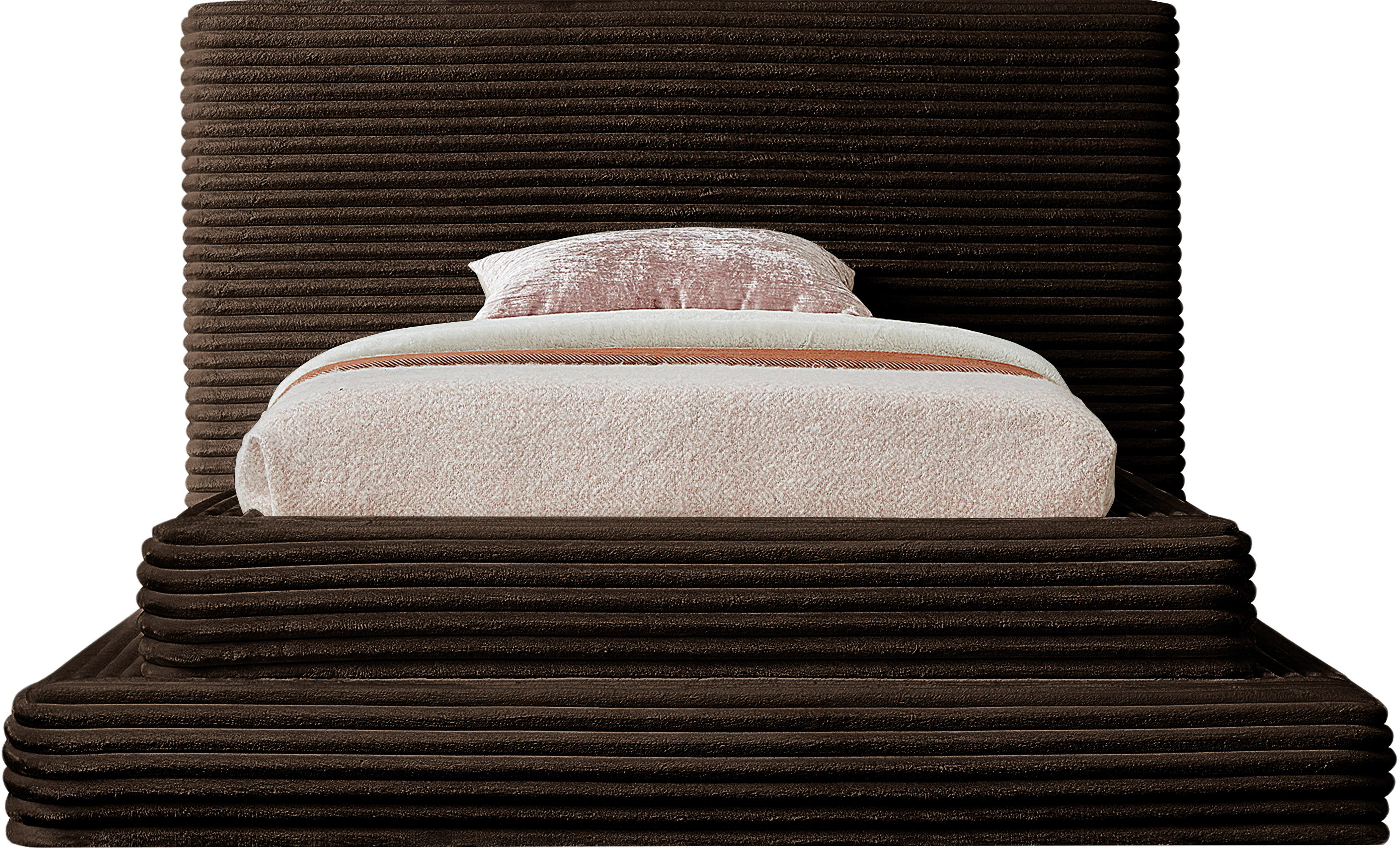 Drew - Twin Bed - Brown