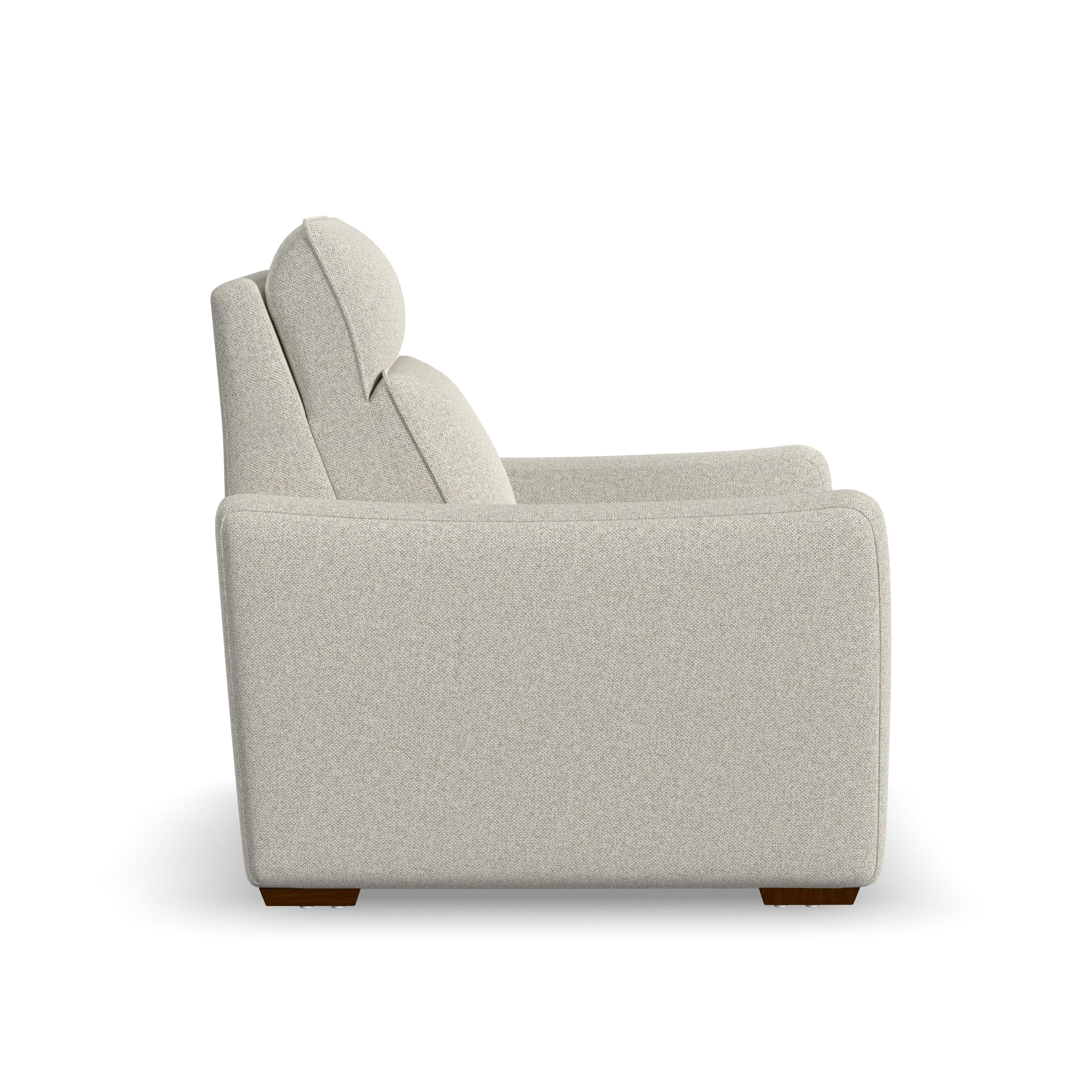 Ava - Power Recliner With Power Headrest & Lumbar - Light Gray, light gray, view 3
