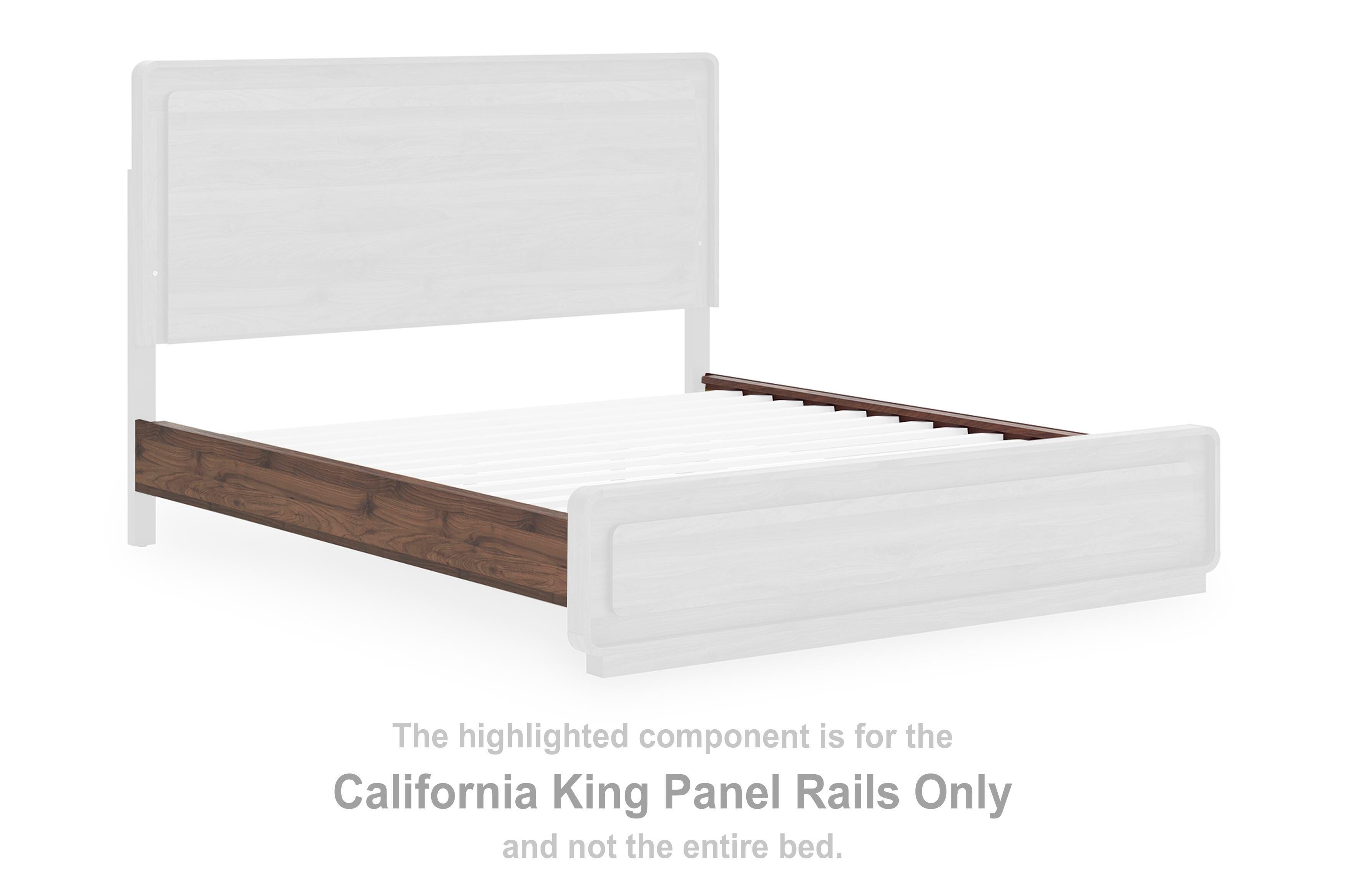 Fortlorn – California King Panel Rails – Walnut Brown