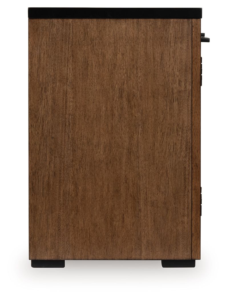 Ashley Furniture Kallari - Credenza - Warm Brown / Black - Image 5