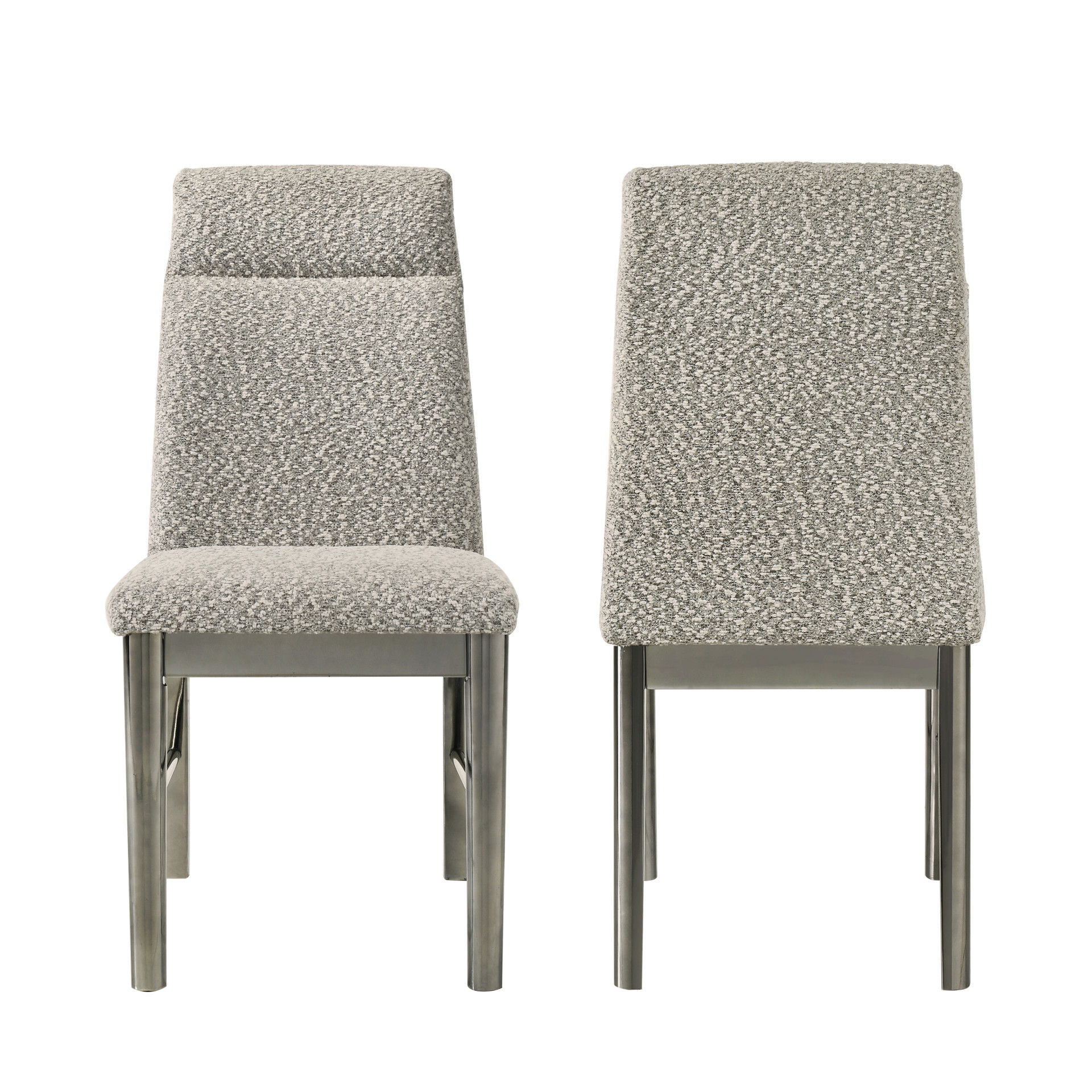 Lennox - Upholstered Side Chair (Set of 2) - Gray, gray, view 6
