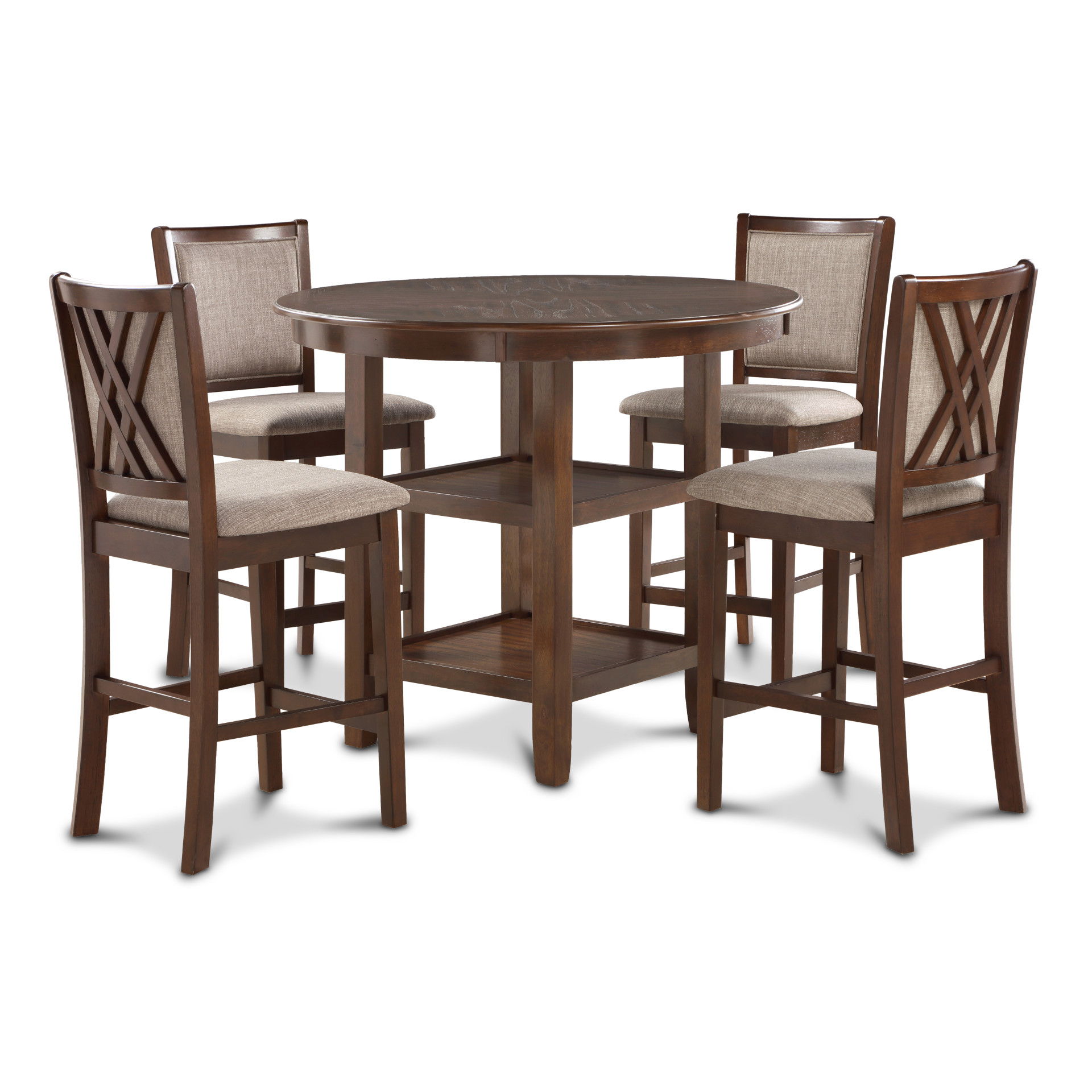 Amy - 5 Piece Counter Dining Set - Cherry