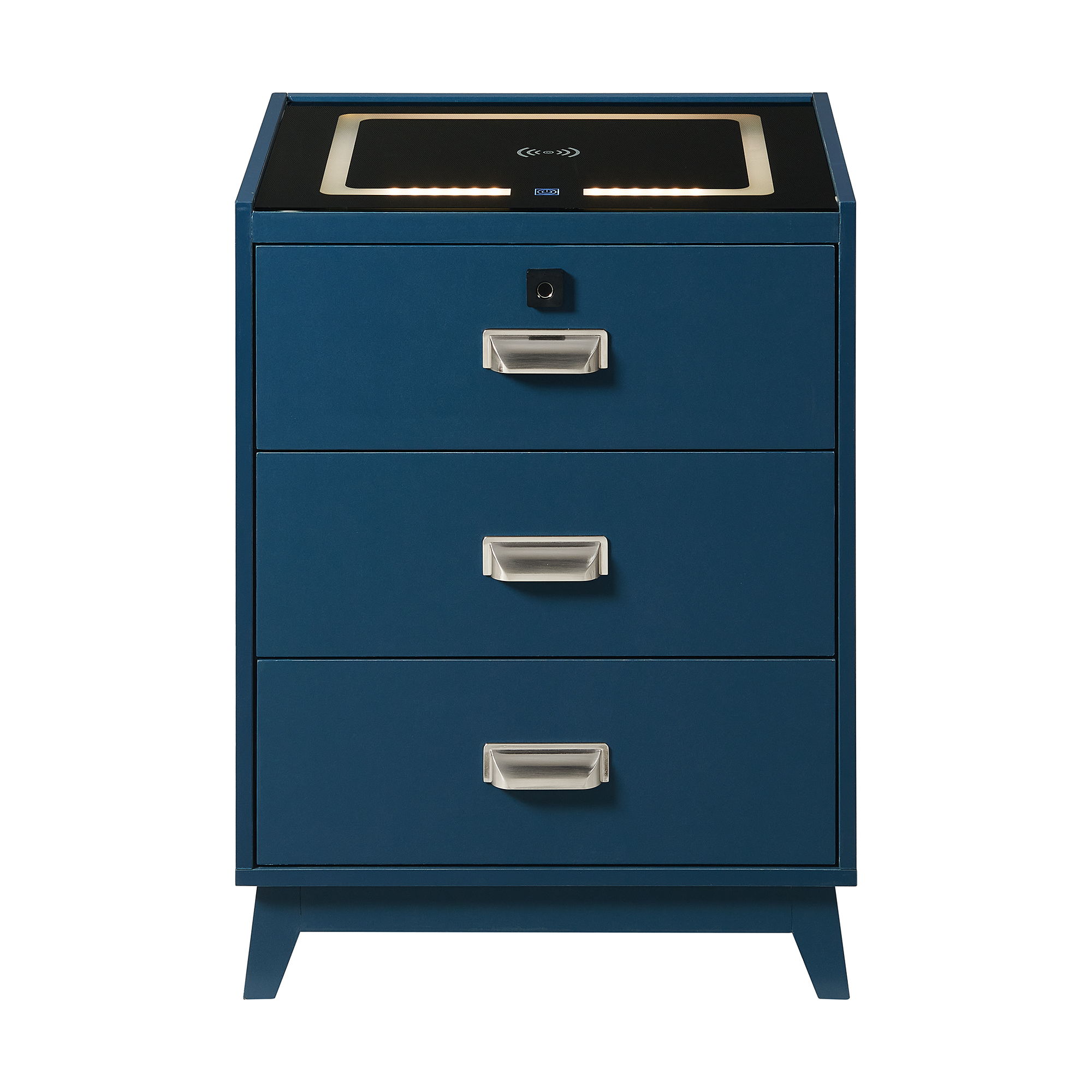 Rio - Nightstand With Electronic Features - Blue