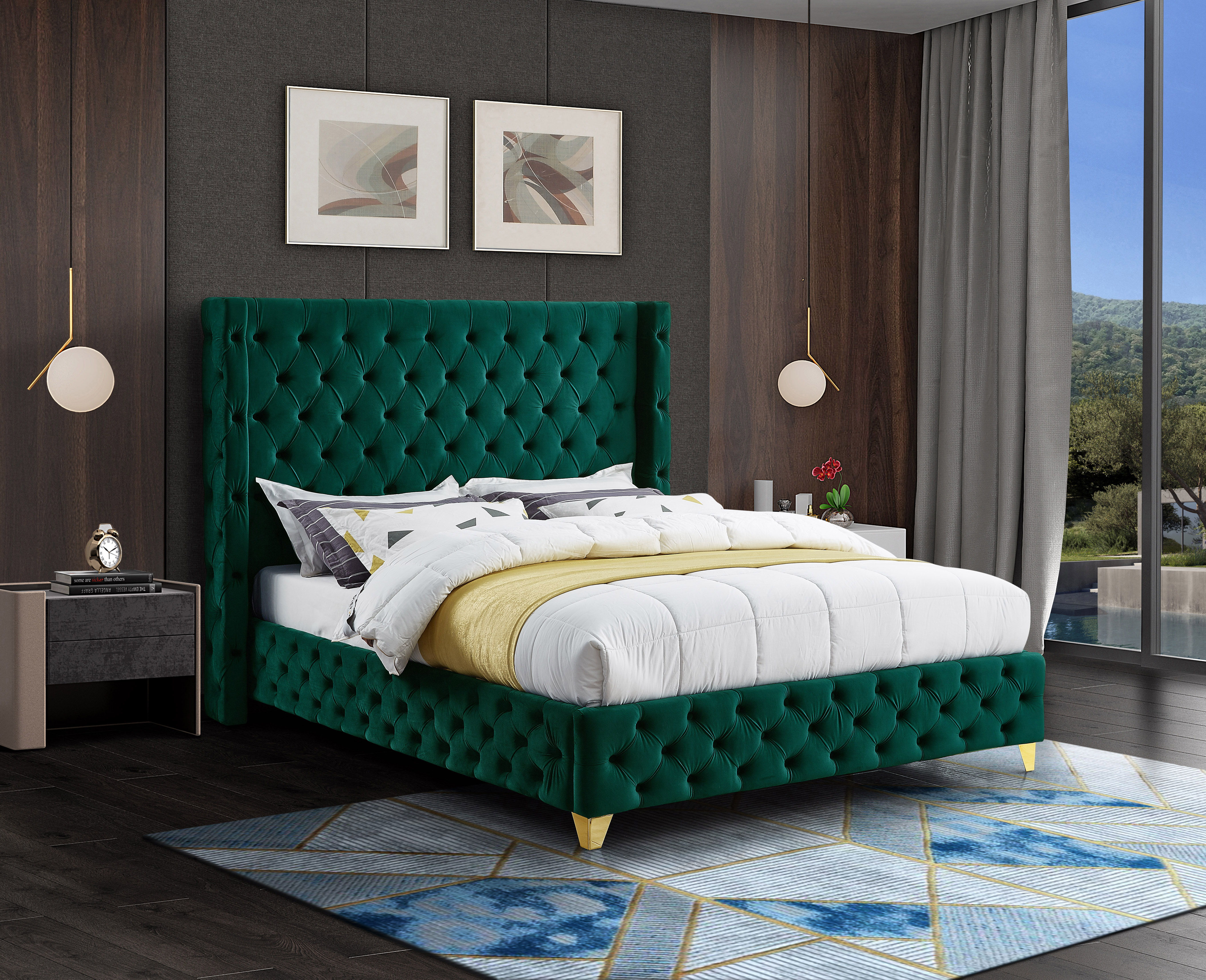 Savan - King Bed - Green