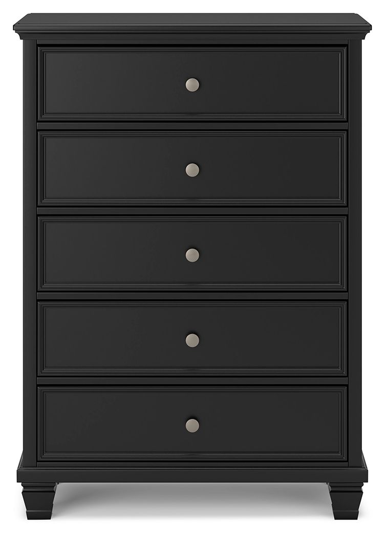 Ashley Furniture Lanolee - Five Drawer Chest - Black - Image 6