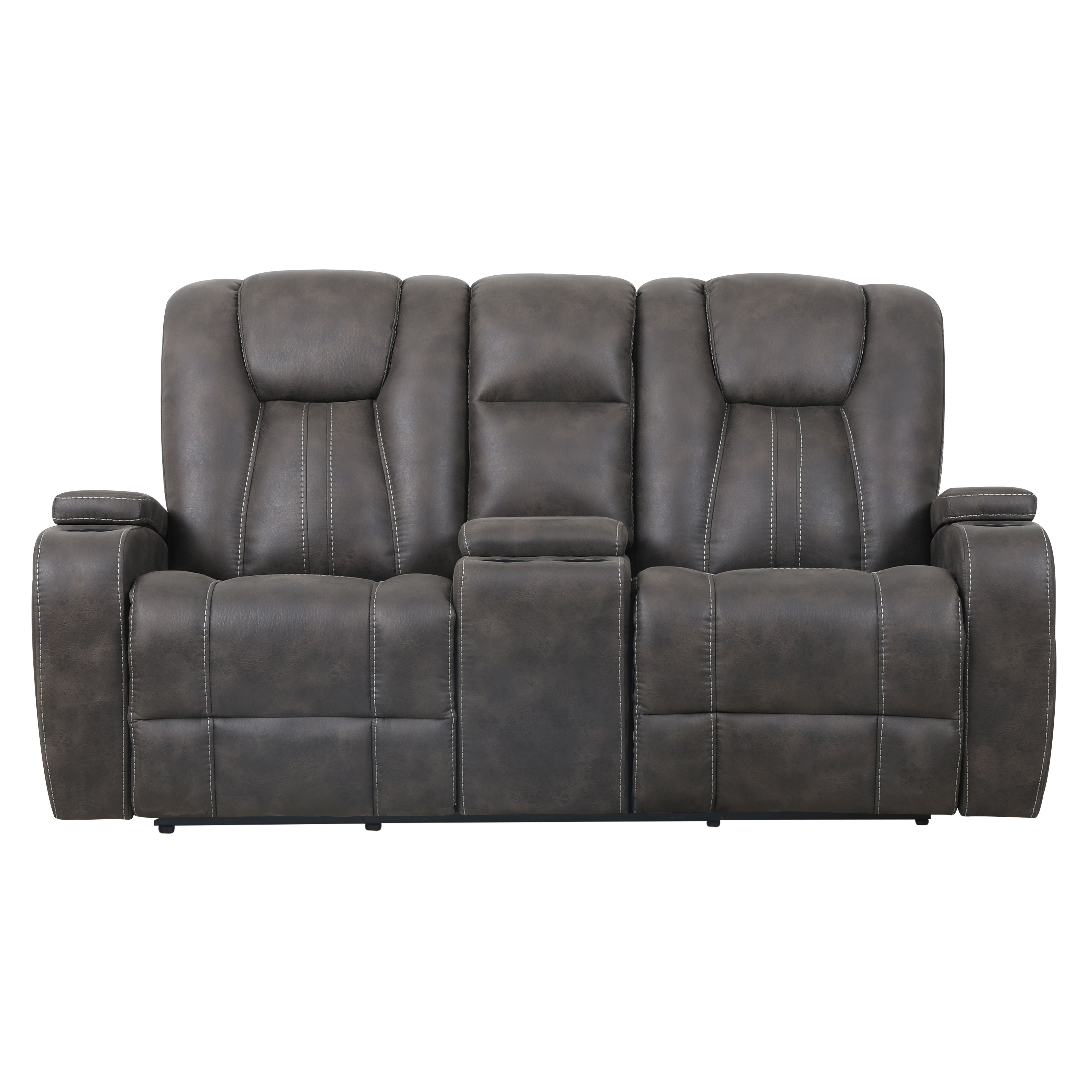Marlow - Manual Recliner Loveseat - Charcoal