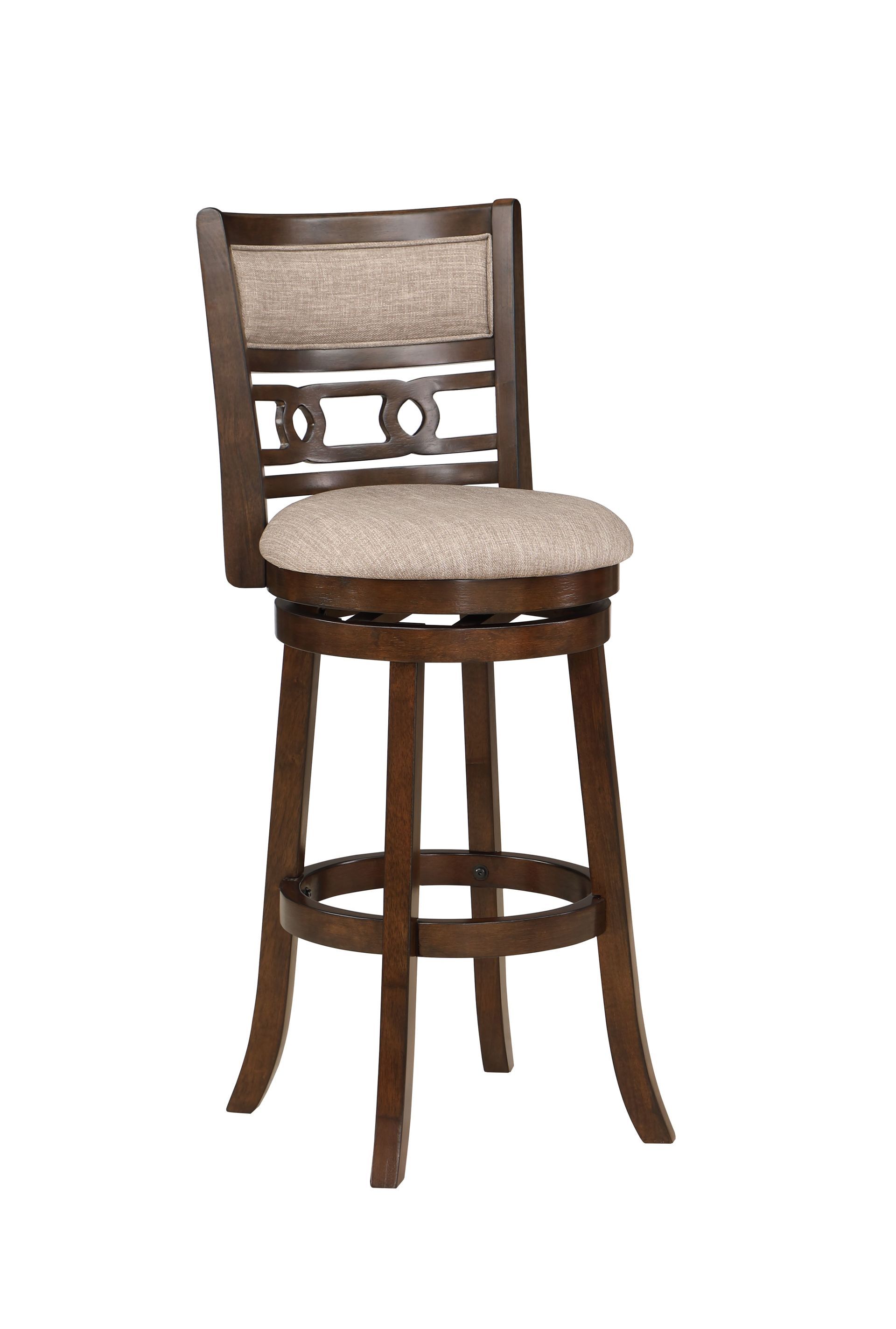 Swivel Barstool - Cherry / Brown