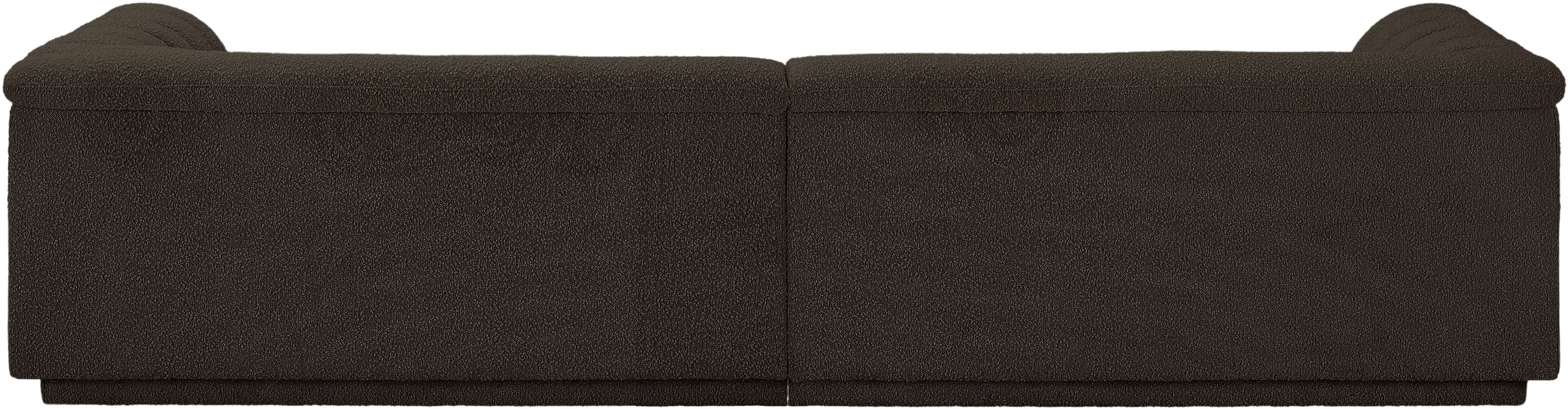 Cascade - Boucle Modular Sofa - Brown