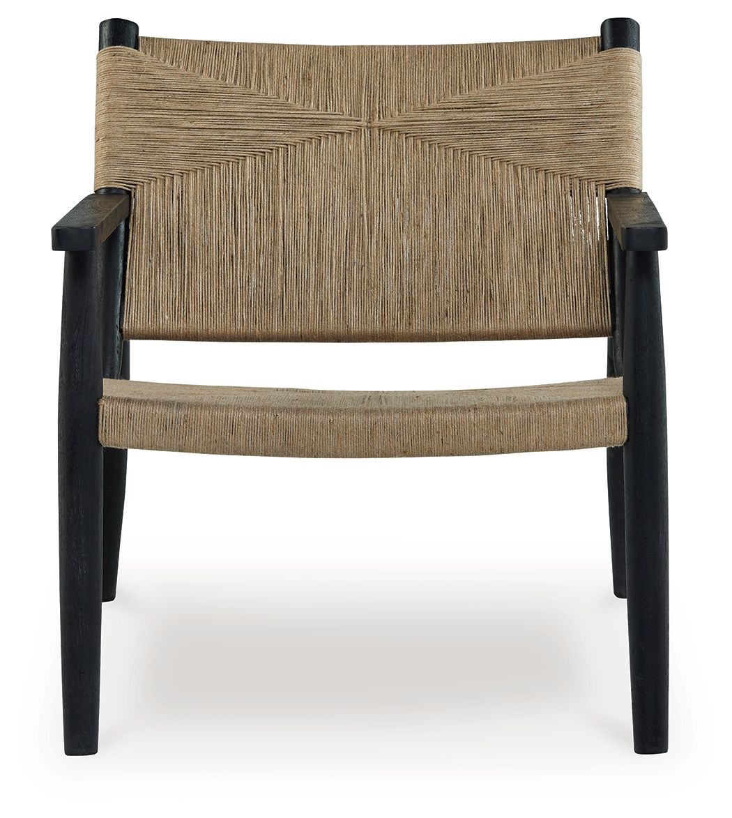 Ashley Furniture Halfmore - Accent Chair - Black / Natural - Image 3