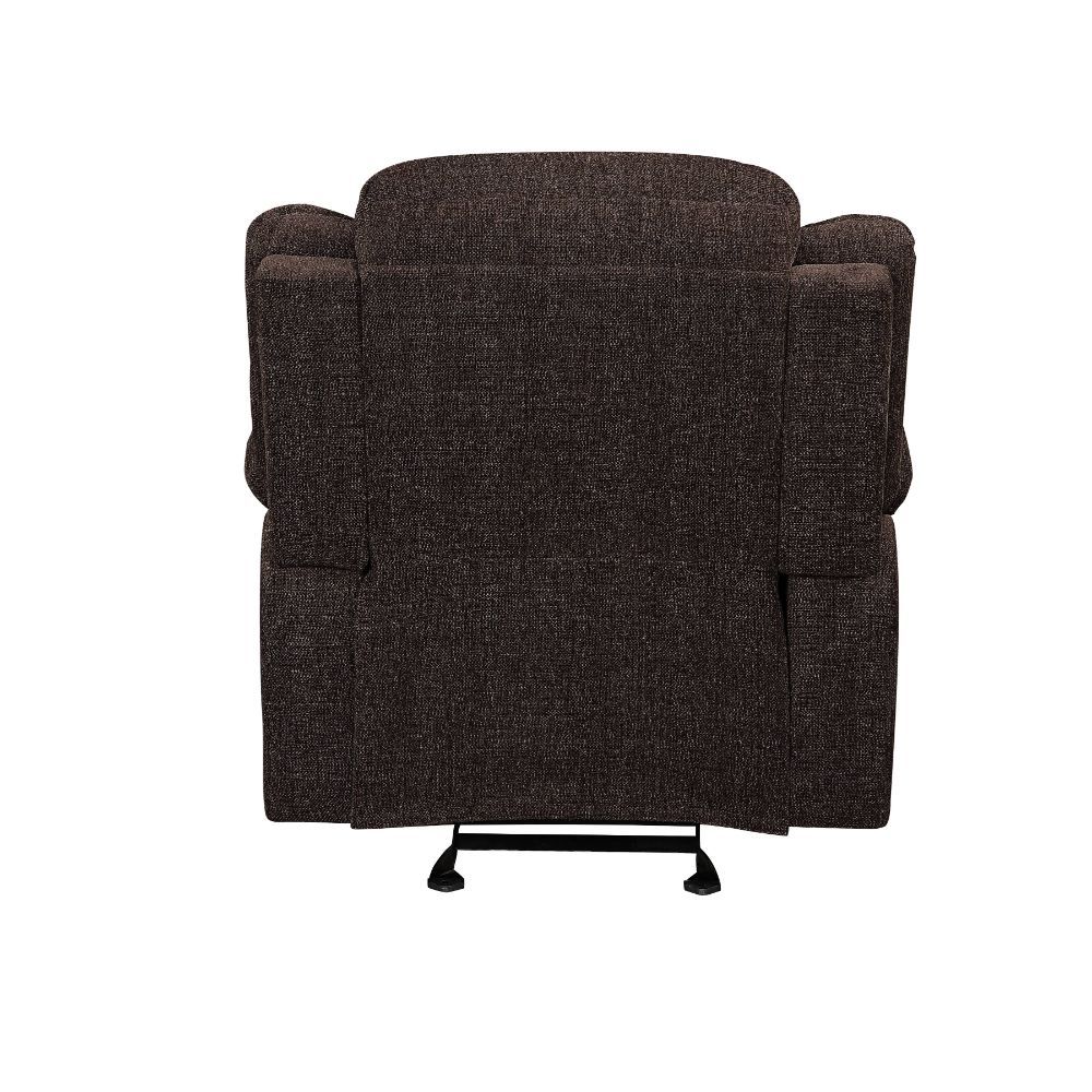 Madden - Motion Glider Recliner - Brown Chenille, dark brown, view 3