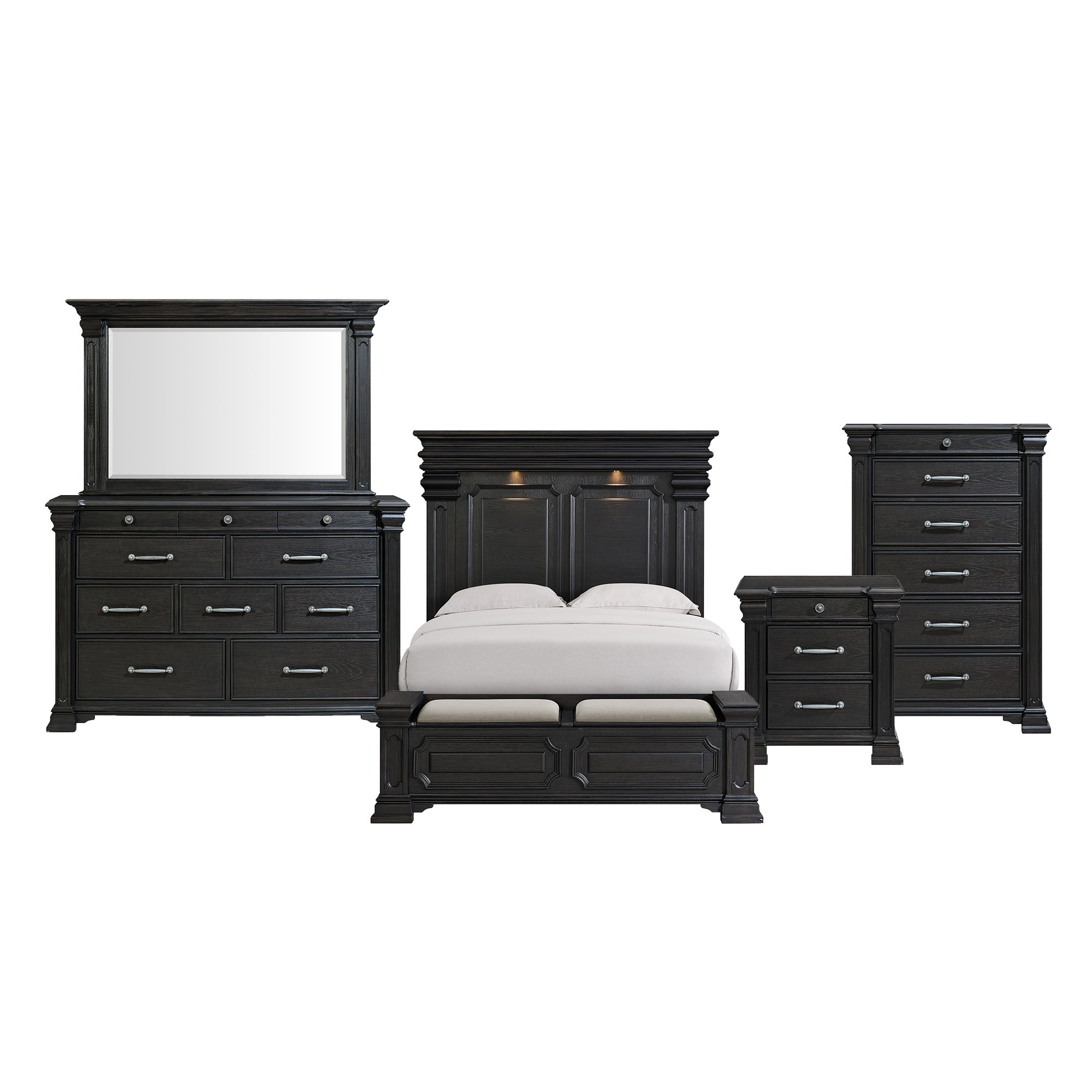 King · 5 Pc · Bedroom Set