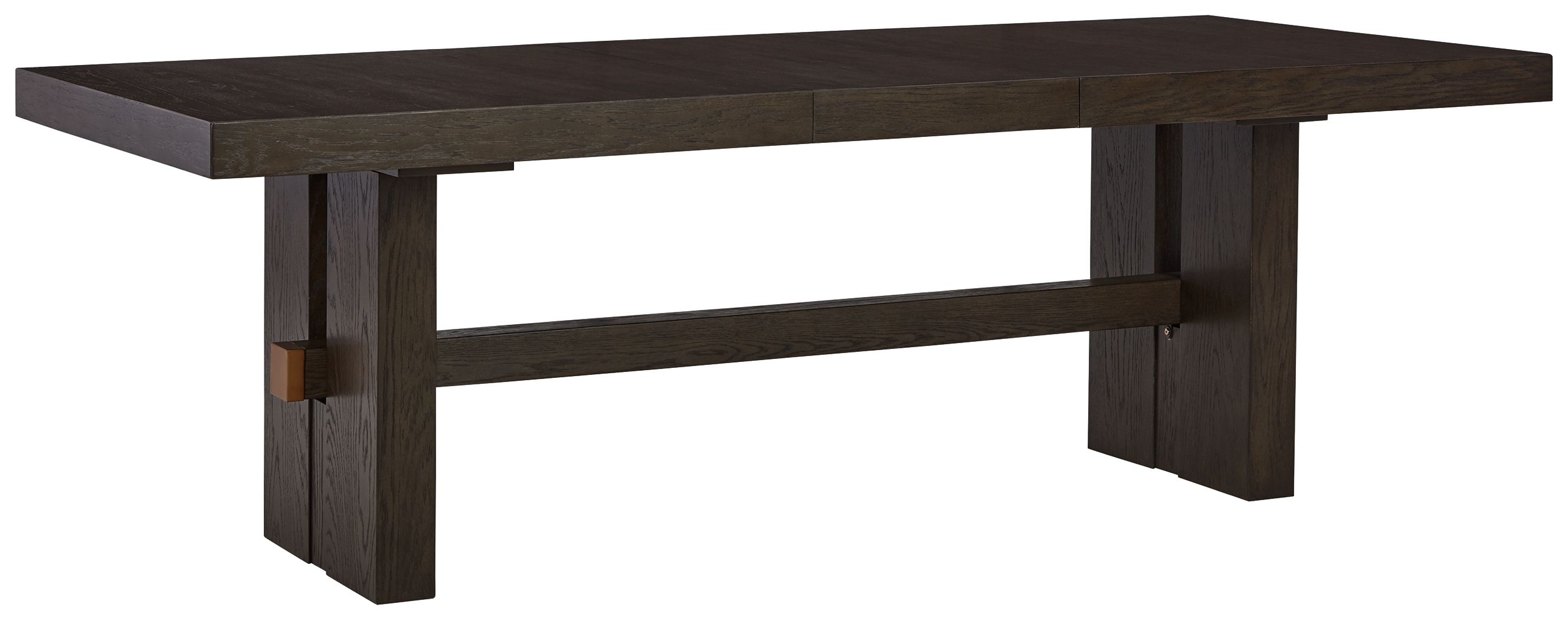 Ashley Burkhaus RECT Dining Room EXT Table - Dark Brown