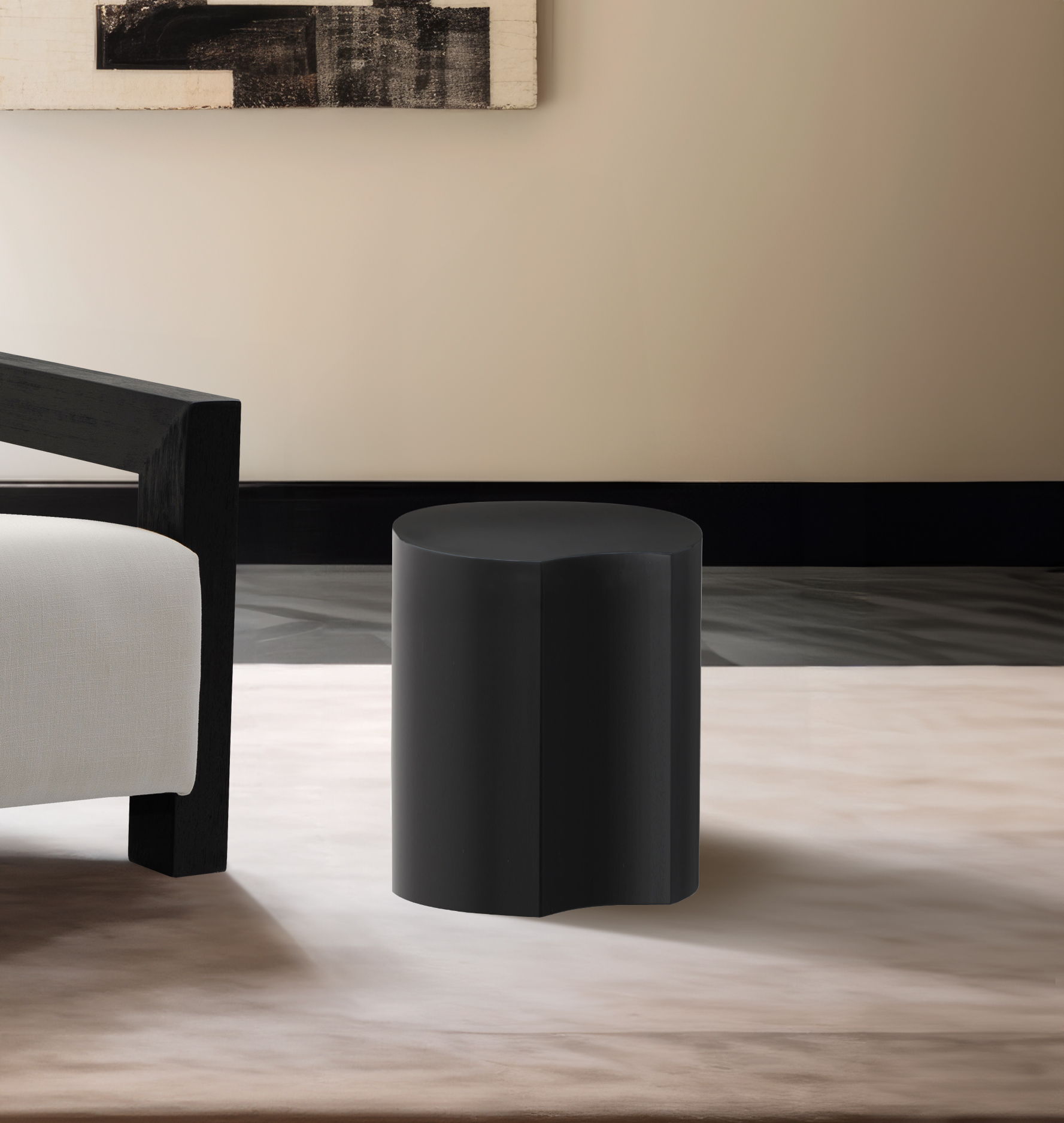 Dimple - 16" End Table - Black