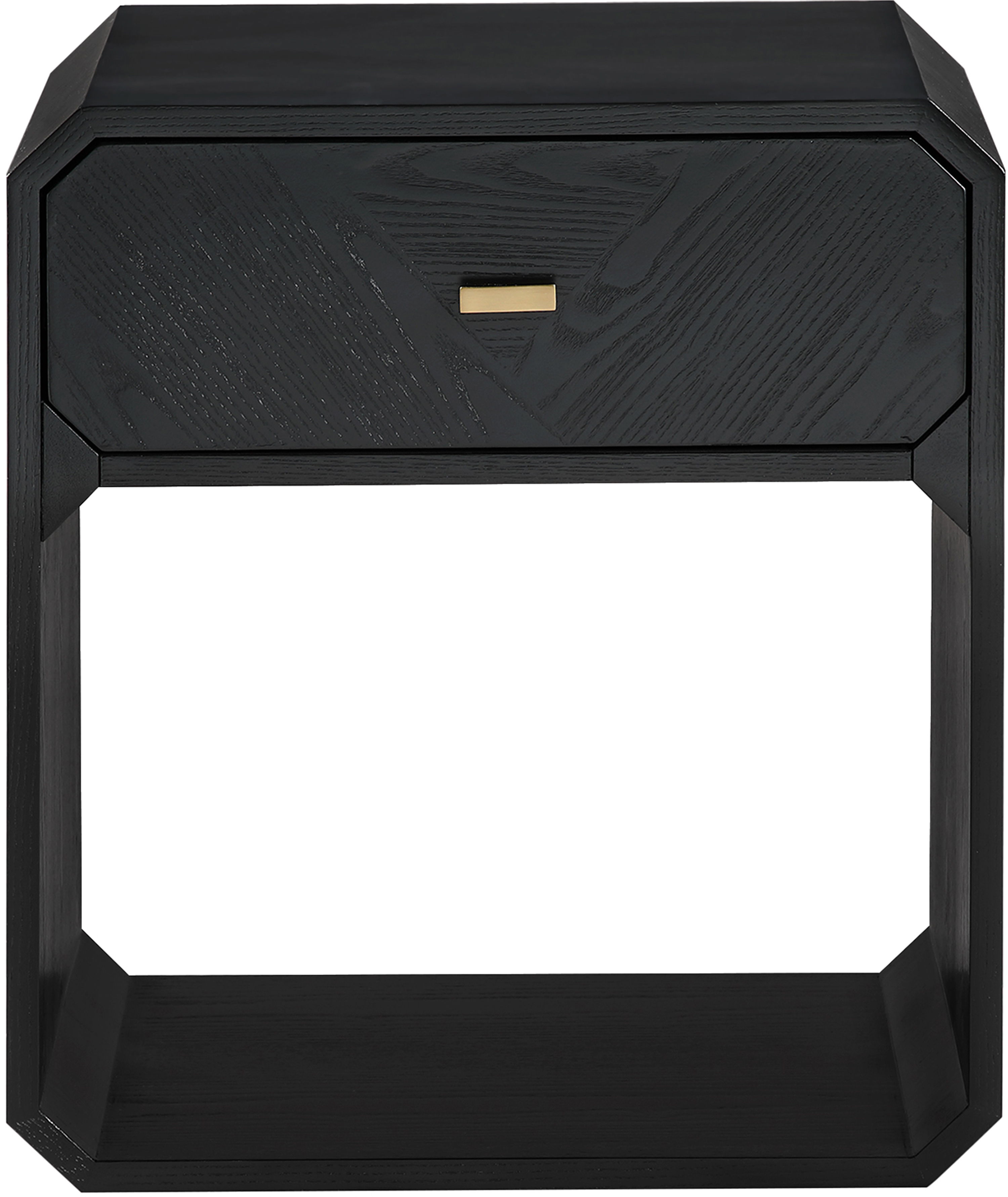 Parker - Ash Veneer Nightstand - Black