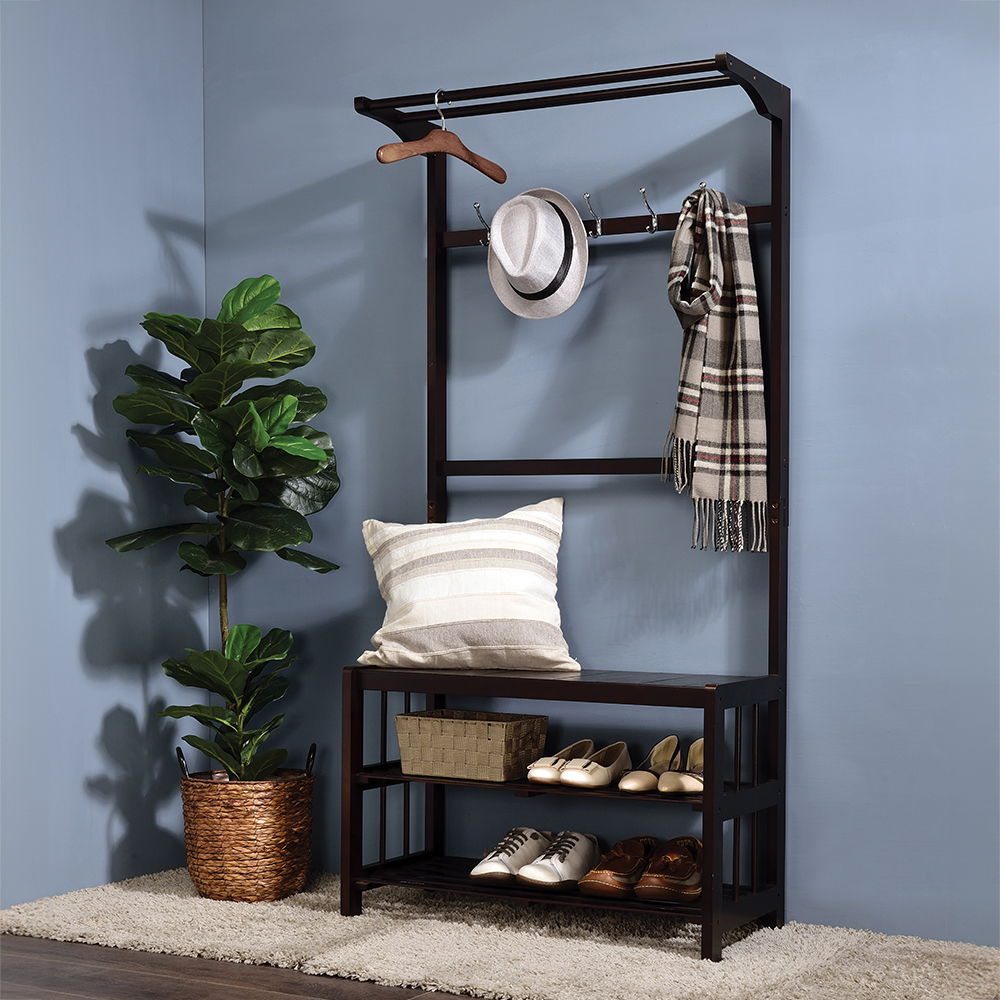 Pieria - Hall Tree - Espresso, dark brown