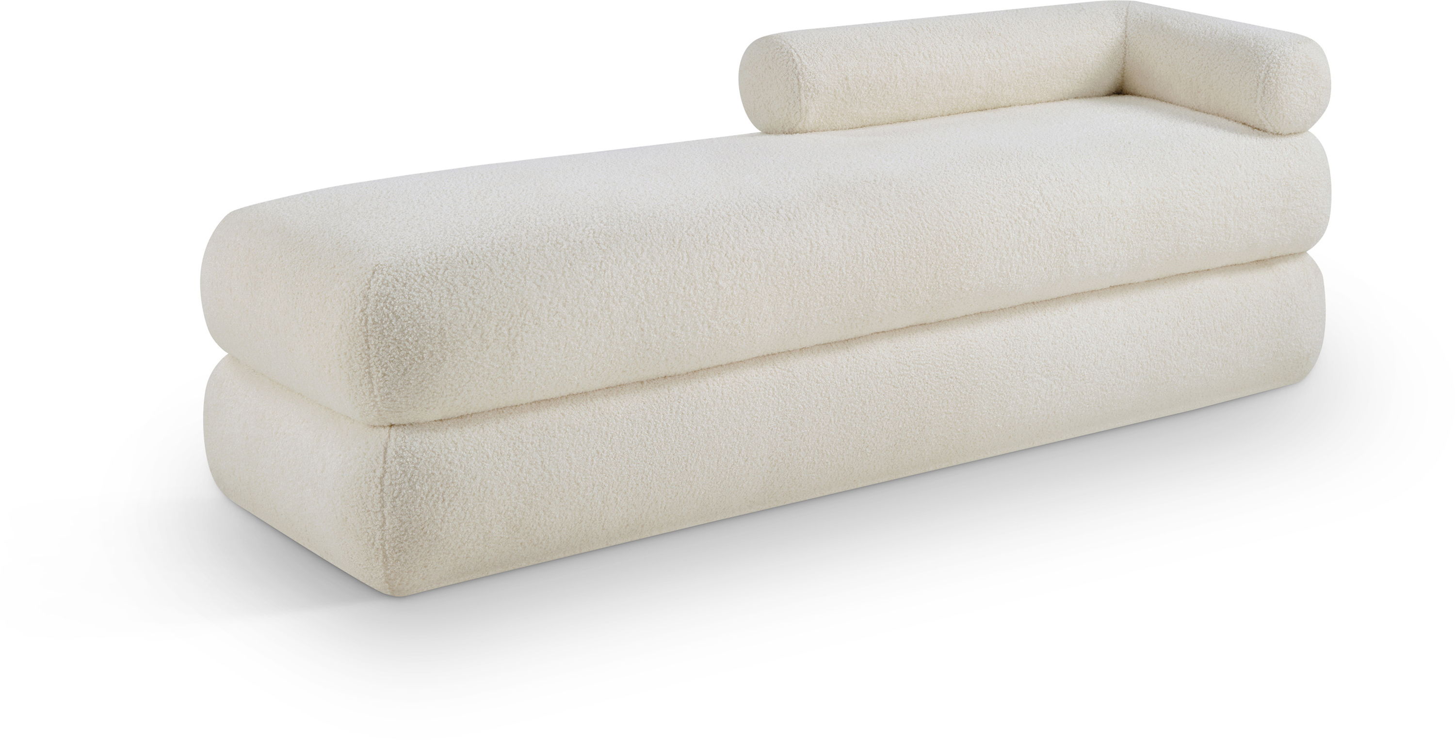 Kennedy - Teddy Fabric Bench - Cream