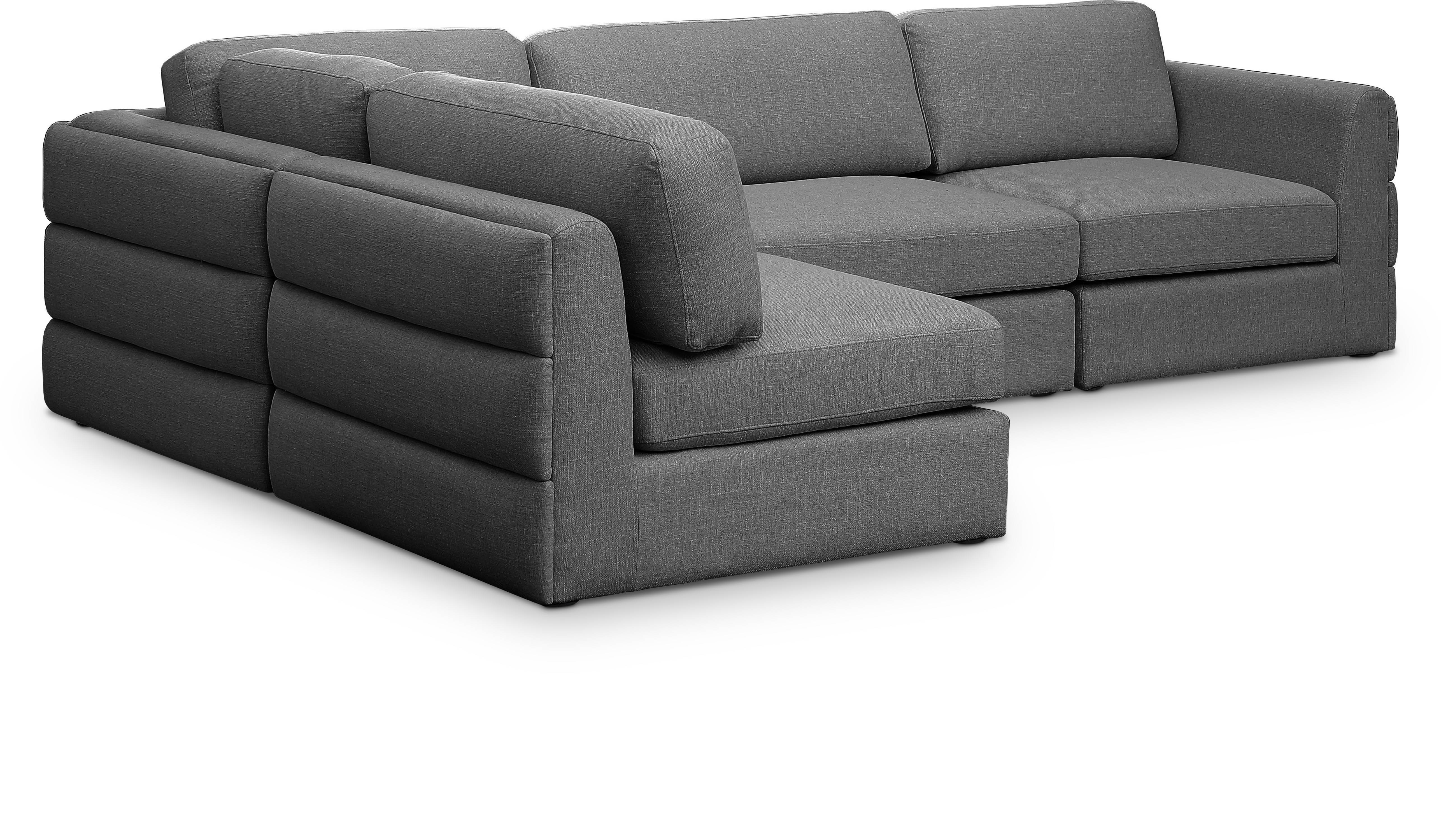 Beckham - 4 Piece Modular Sectional - Gray
