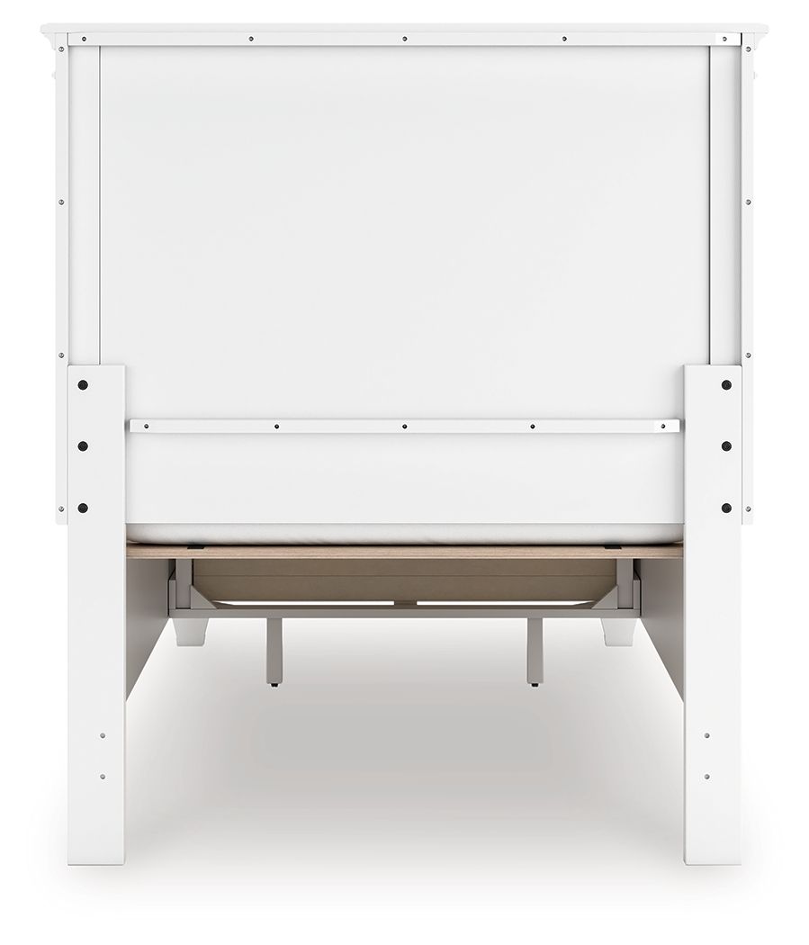 Ashley Furniture Fortman - Twin Panel Storage Bed - White - Image 8