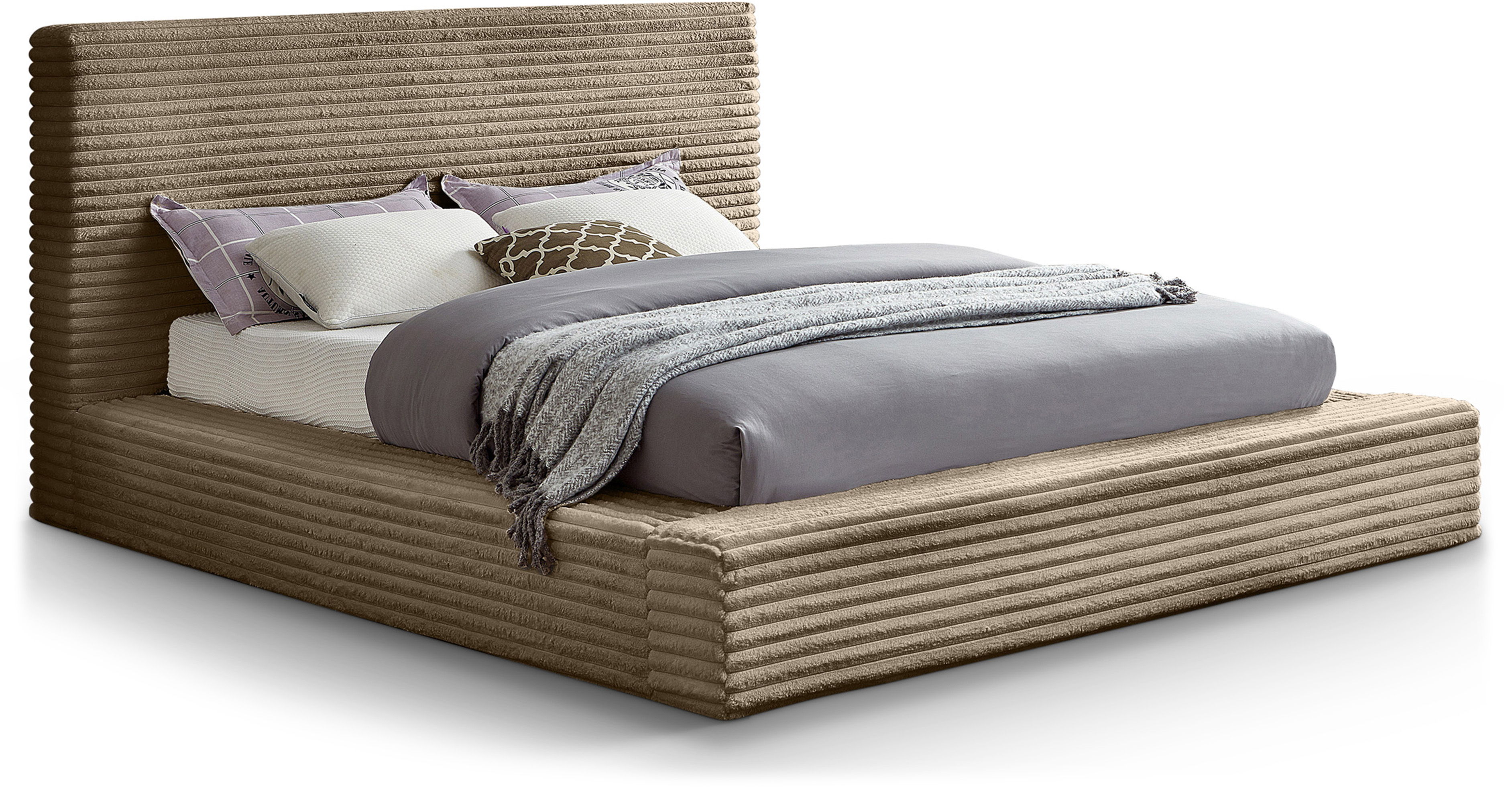 Dexter - King Bed - Taupe